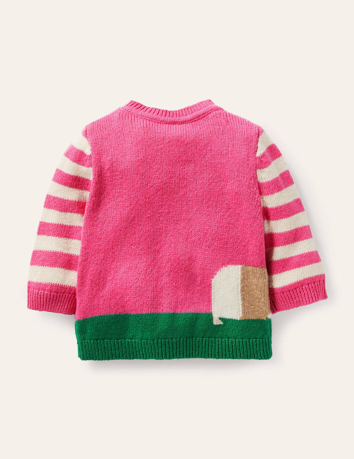Animal Logo Cardigan-Bright Petal Pink Guinea Pigs - Image 2