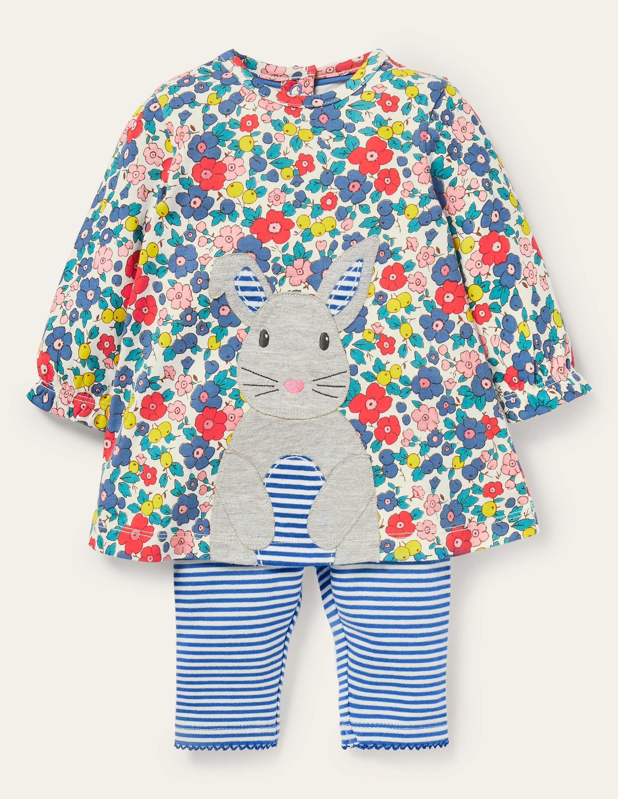 Bunny Appliqué Play Set-Multi Apple Blossom Floral - Image 1