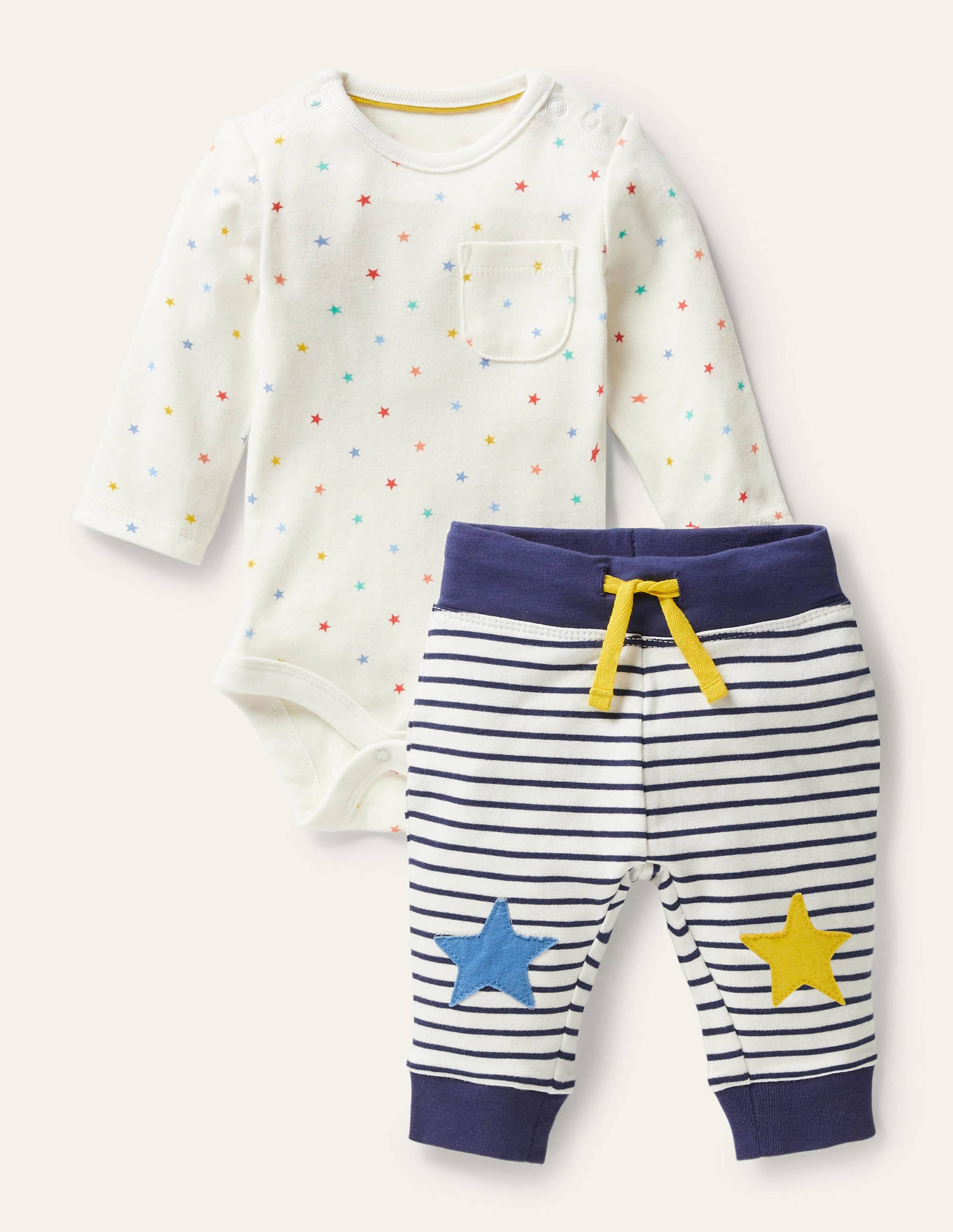 Stars Body & Leggings Set-Multi Stars - Image 1