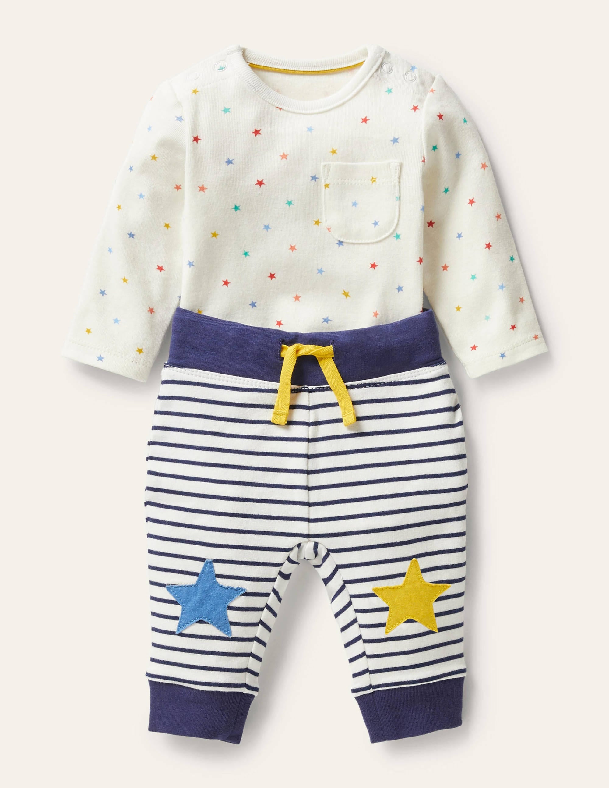 Stars Body & Leggings Set-Multi Stars - Image 4