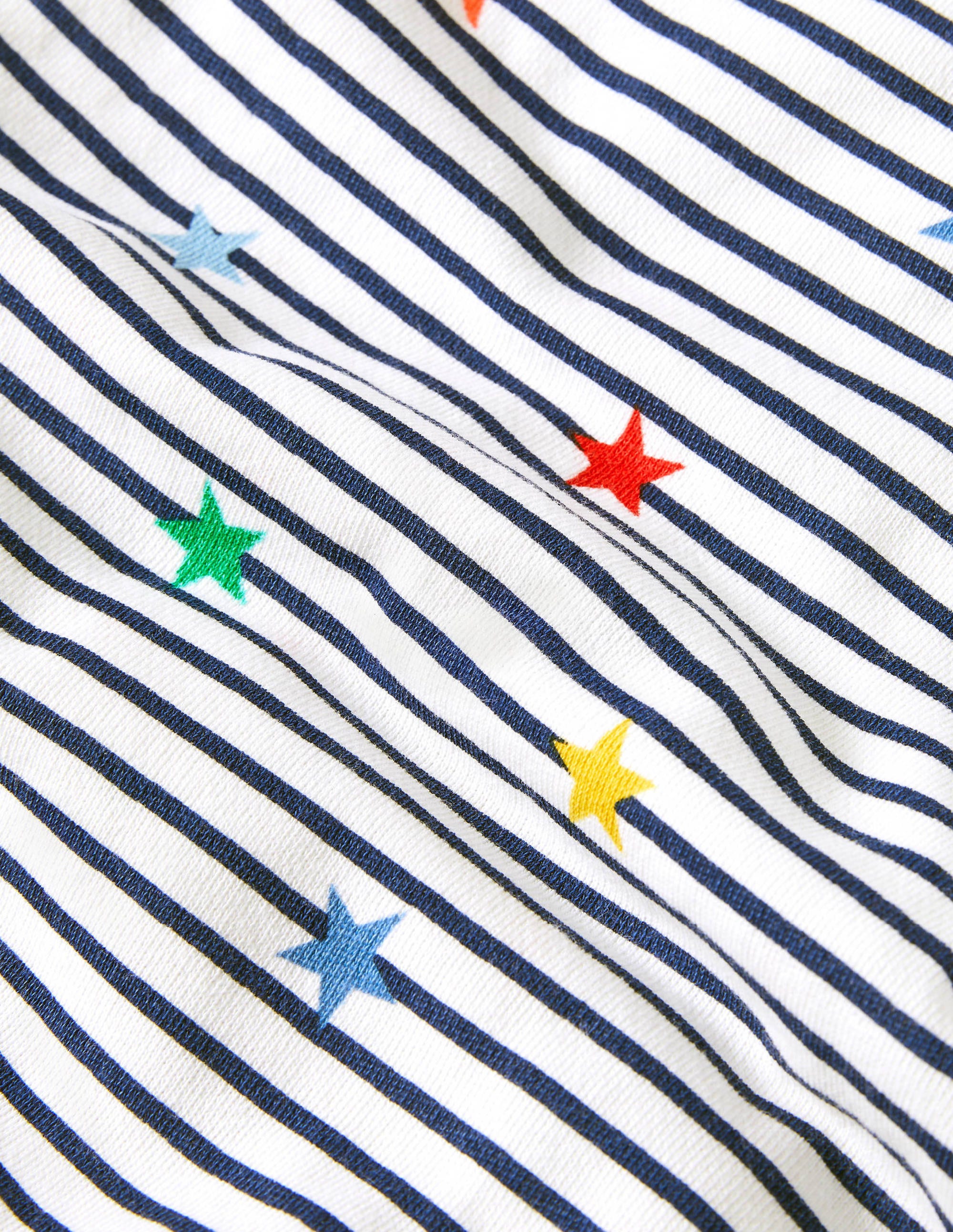 Organic Overalls Set-Multi Star Stripe - Image 3