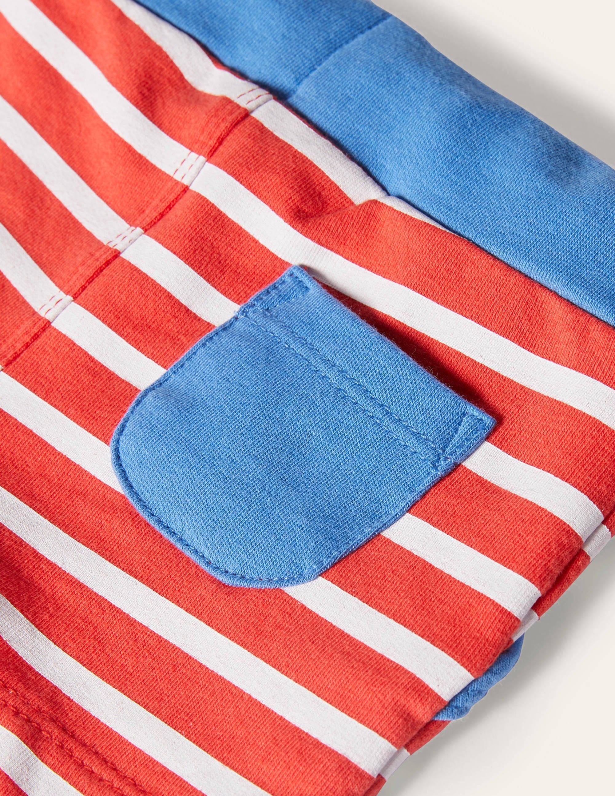Essential Jersey Shorts-Fire Red/Ivory - Image 3