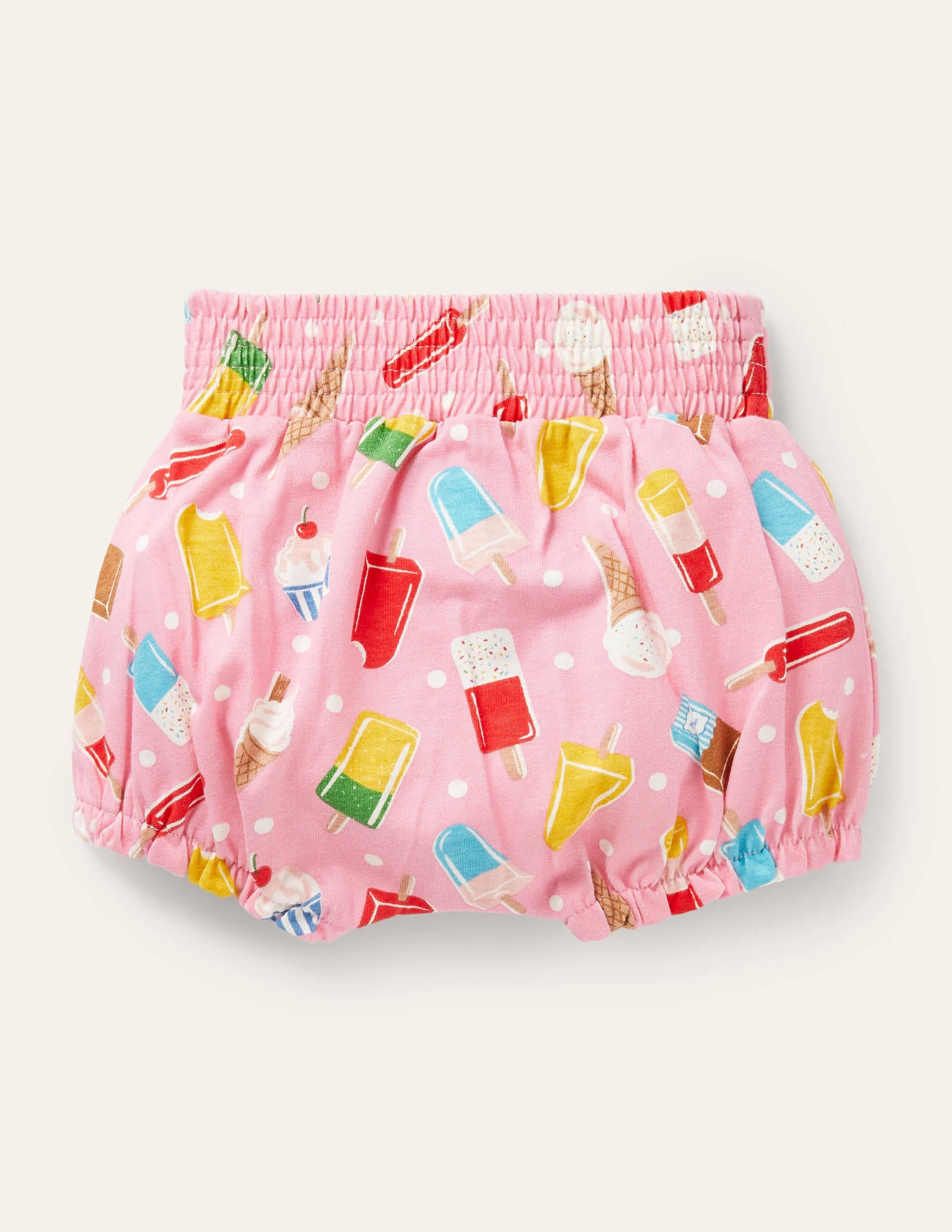 Printed Jersey Shorts-Pink Lemonade Ice Cream Spot - Image 2