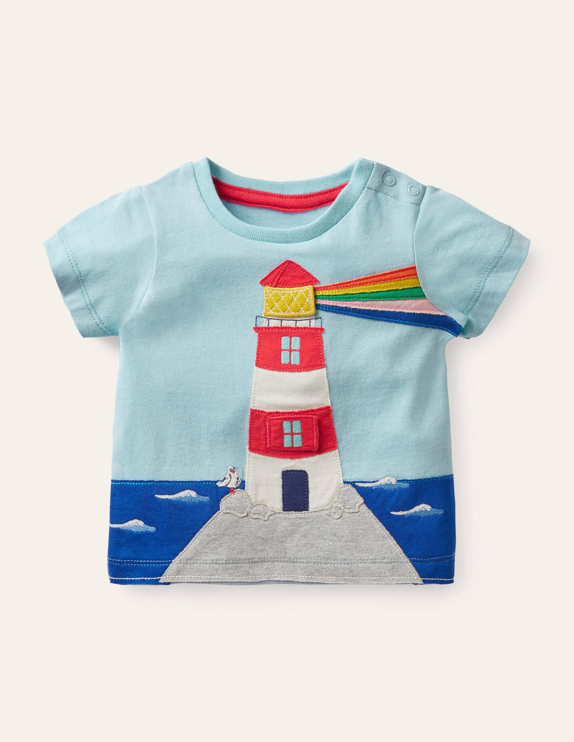 Animal Adventures Flap T-shirt-Provence Blue Lighthouse - Image 1