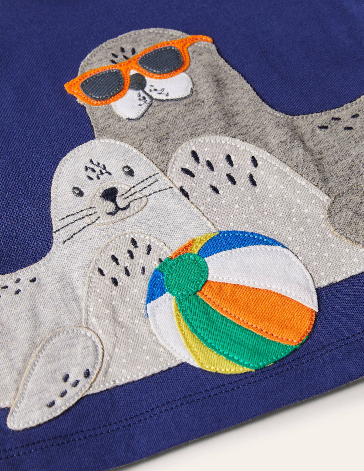 Vacation Appliqué Short Set-Aqua Blue Under the Sea - Image 3