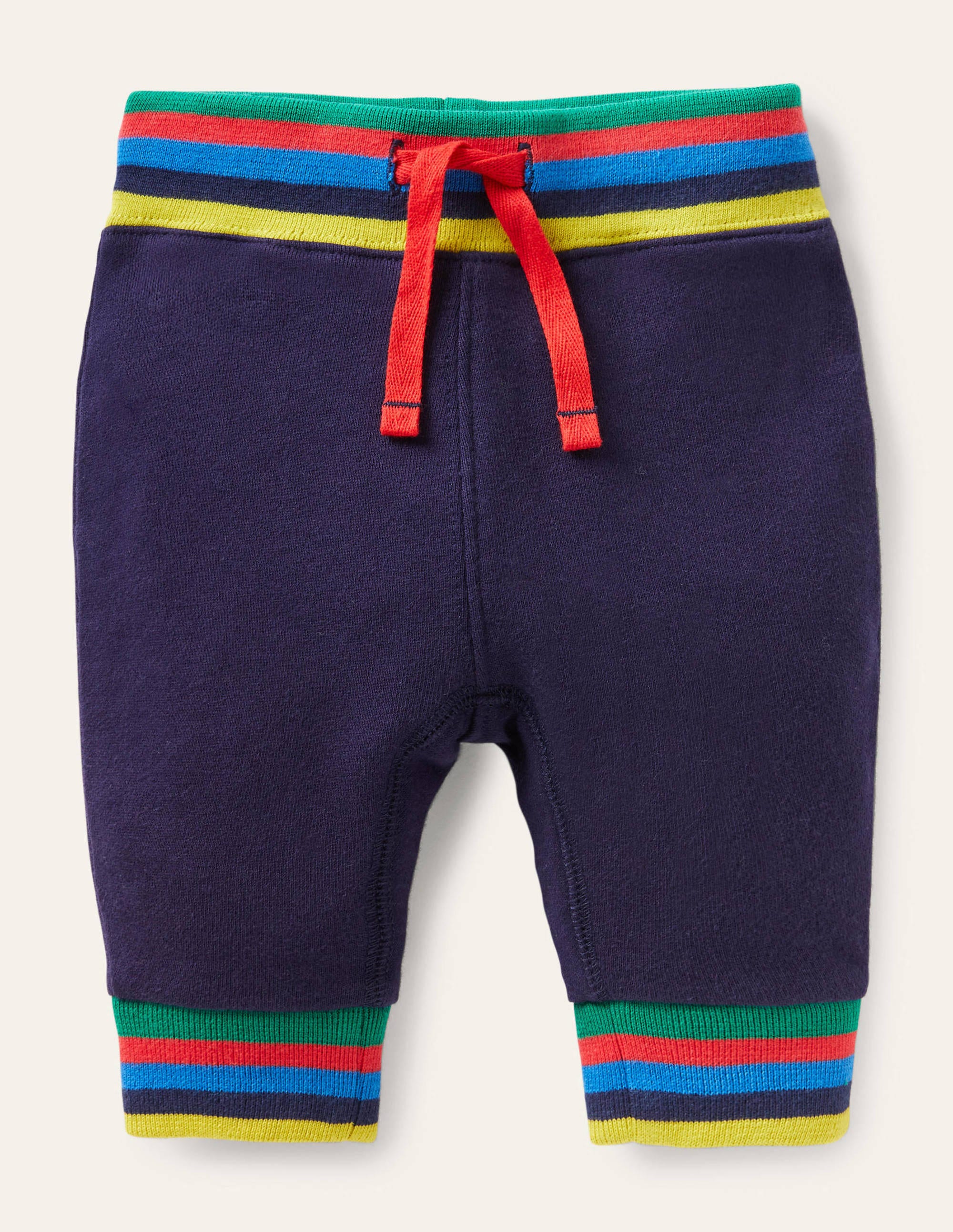 Rainbow Rib Jersey Bottoms-Starboard Blue - Image 1