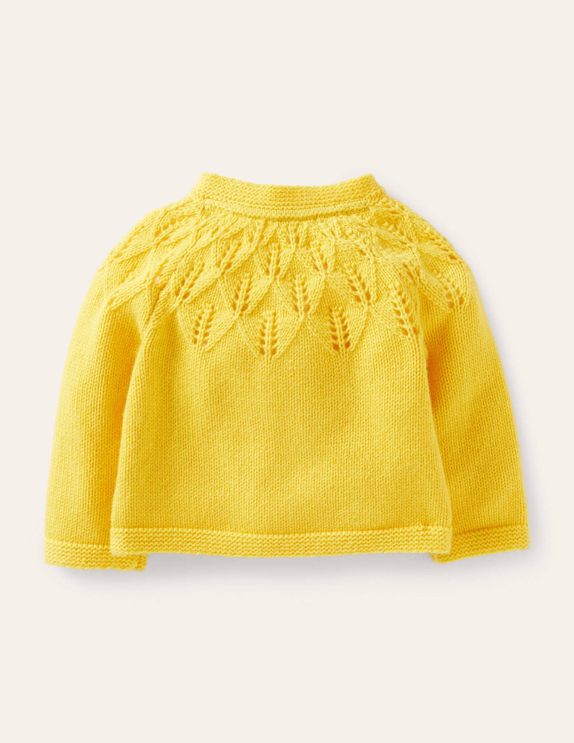 Everyday Textured Cardigan-Sweetcorn Yellow-2