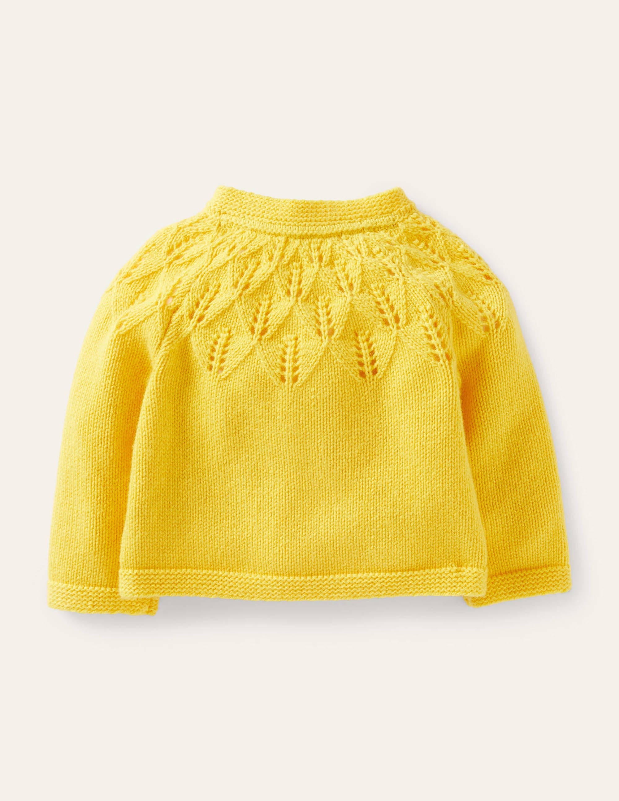 Everyday Textured Cardigan-Sweetcorn Yellow - Image 2