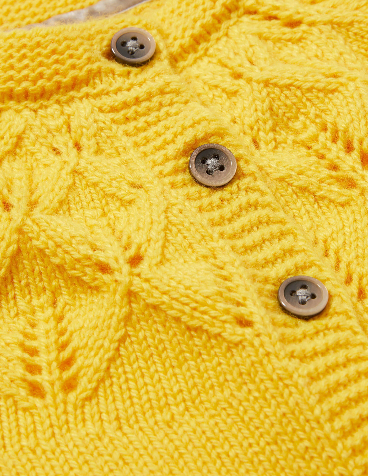 Everyday Textured Cardigan-Sweetcorn Yellow - Image 3