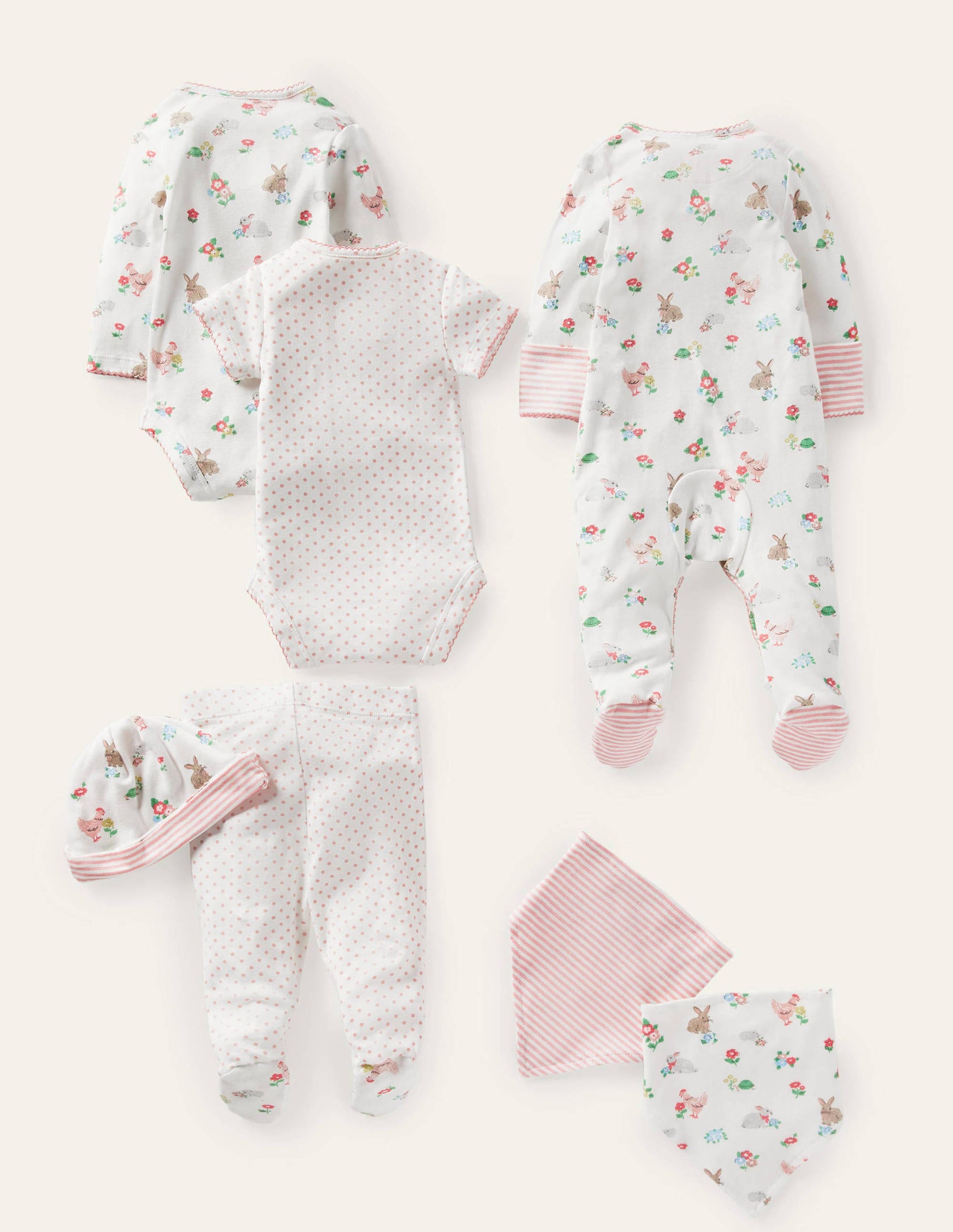 Organic Pets 7 Piece Gift Set-Ivory Floral Pets-2