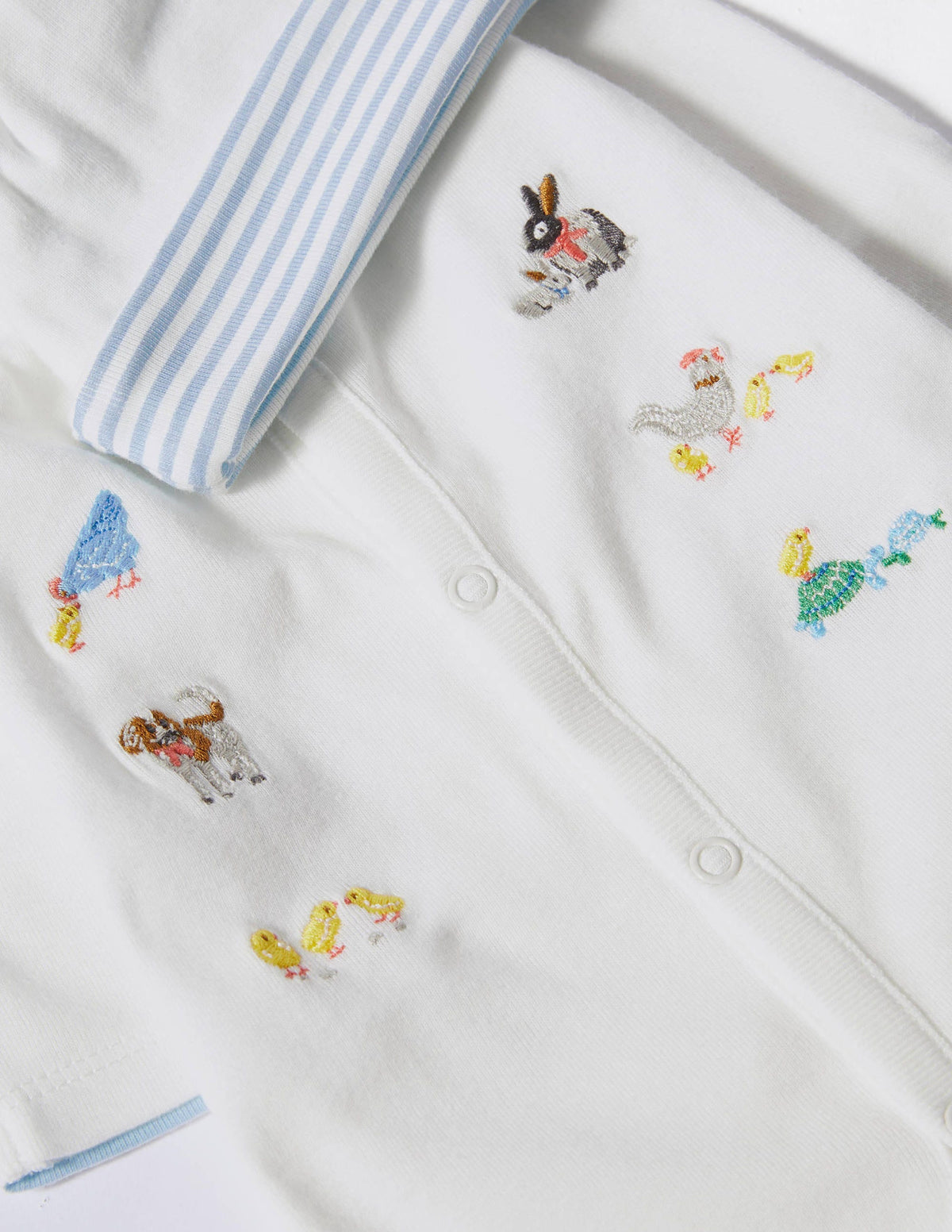 Organic Sleepsuit & Hat Set-Ivory Pet Friends-3