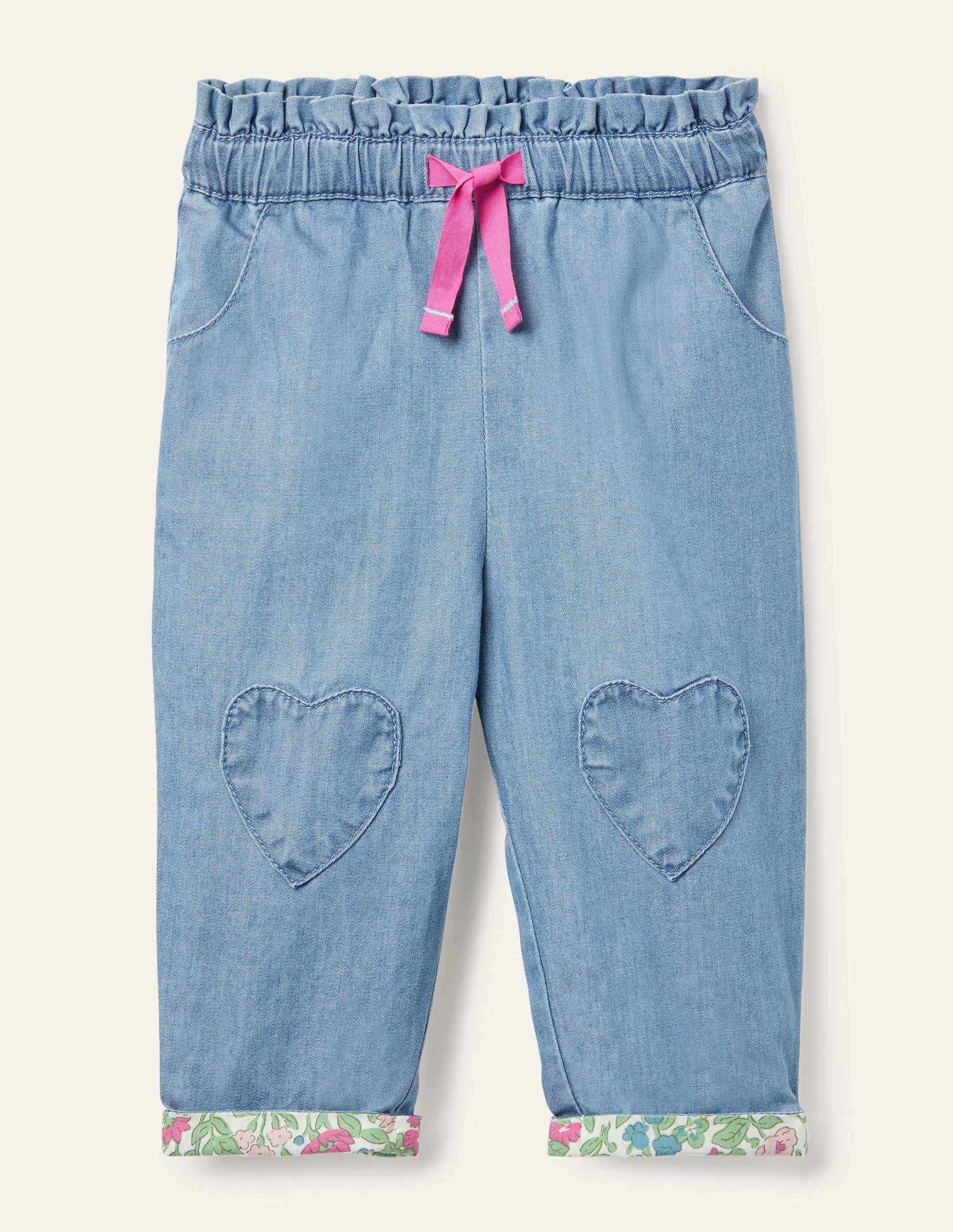 Chambray Pull-on Pants-Light Chambray - Image 1
