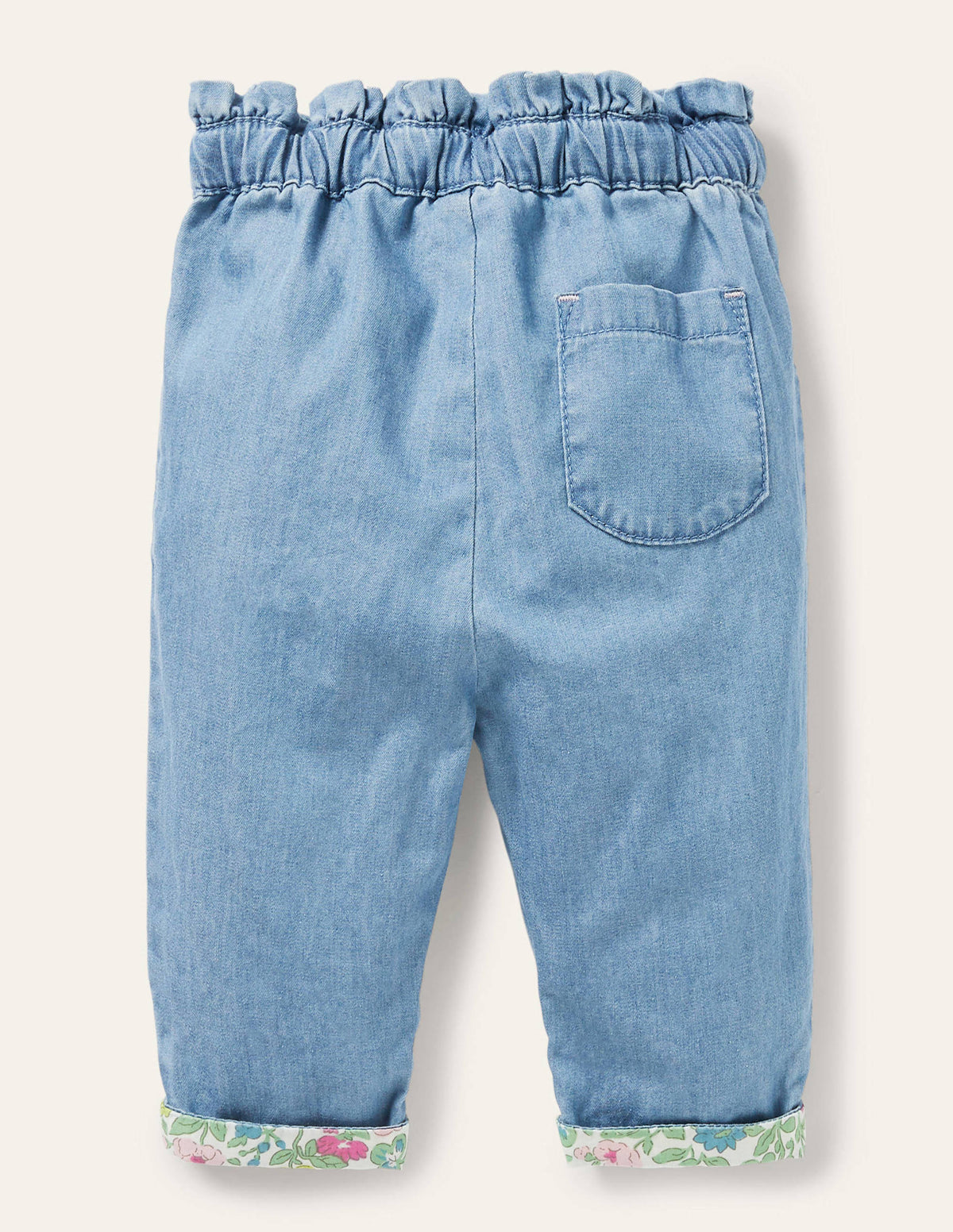 Chambray Pull-on Pants-Light Chambray-2