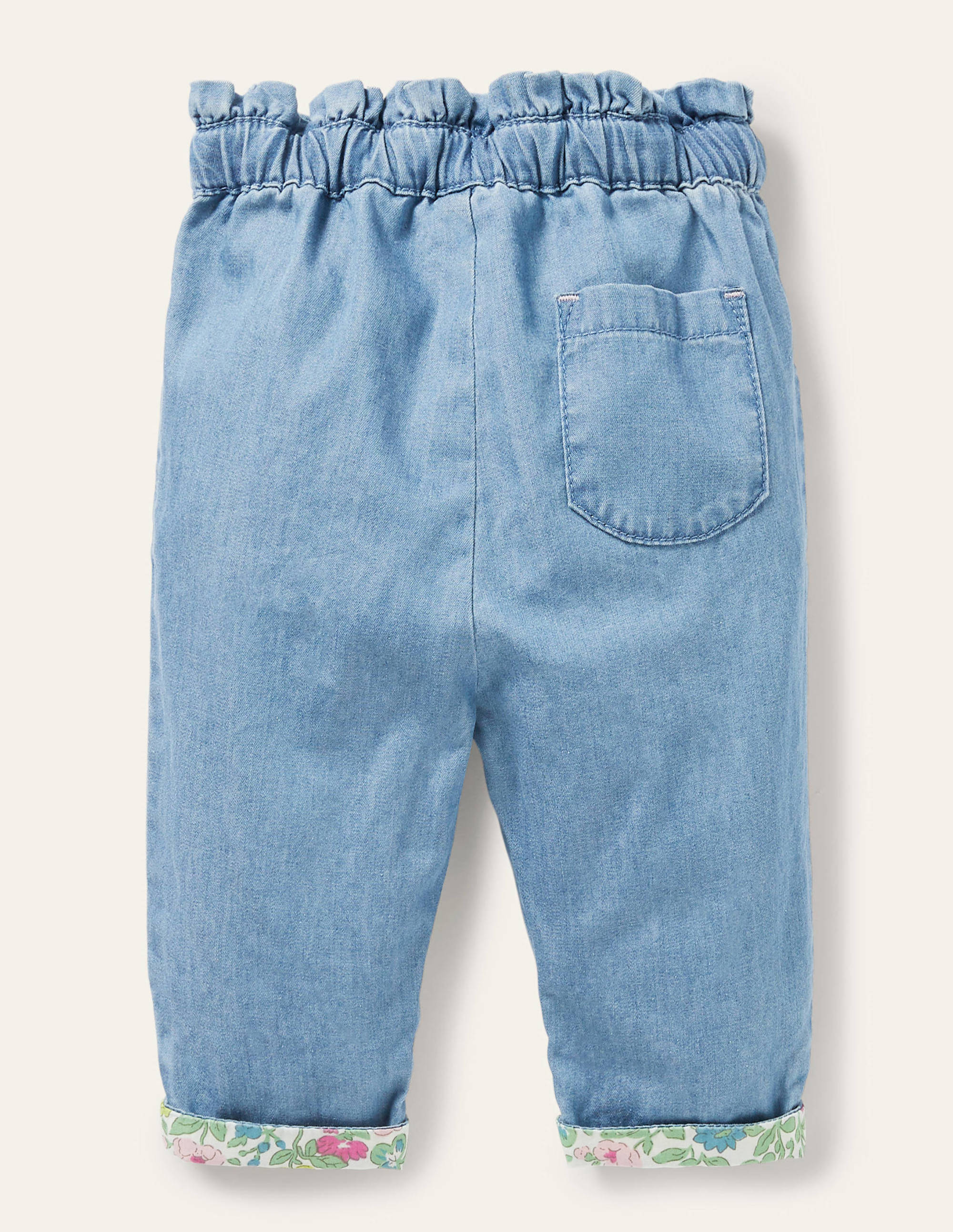 Chambray Pull-on Pants-Light Chambray - Image 2