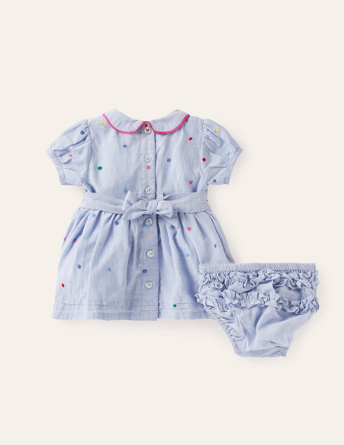 Embroidered Spot Dress-Multi Embroidered Spot-2