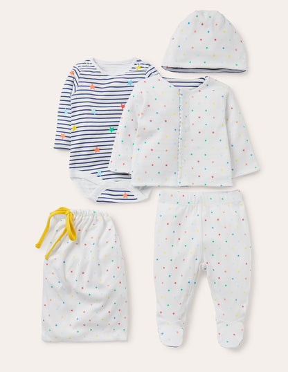 Organic Stars 4 Piece Gift Set-Multi Stars-1