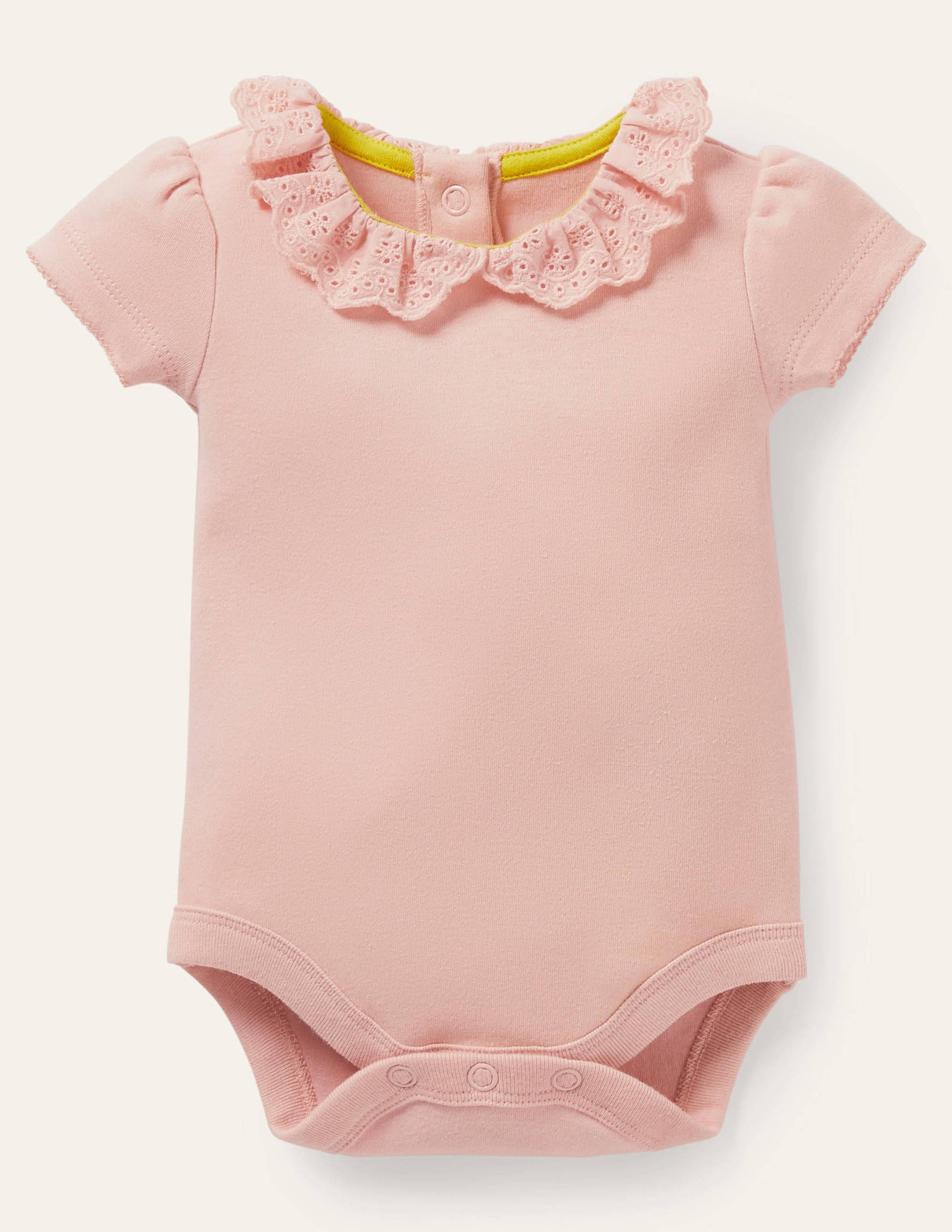 Detailed Collared Bodysuit-Provence Dusty Pink-1