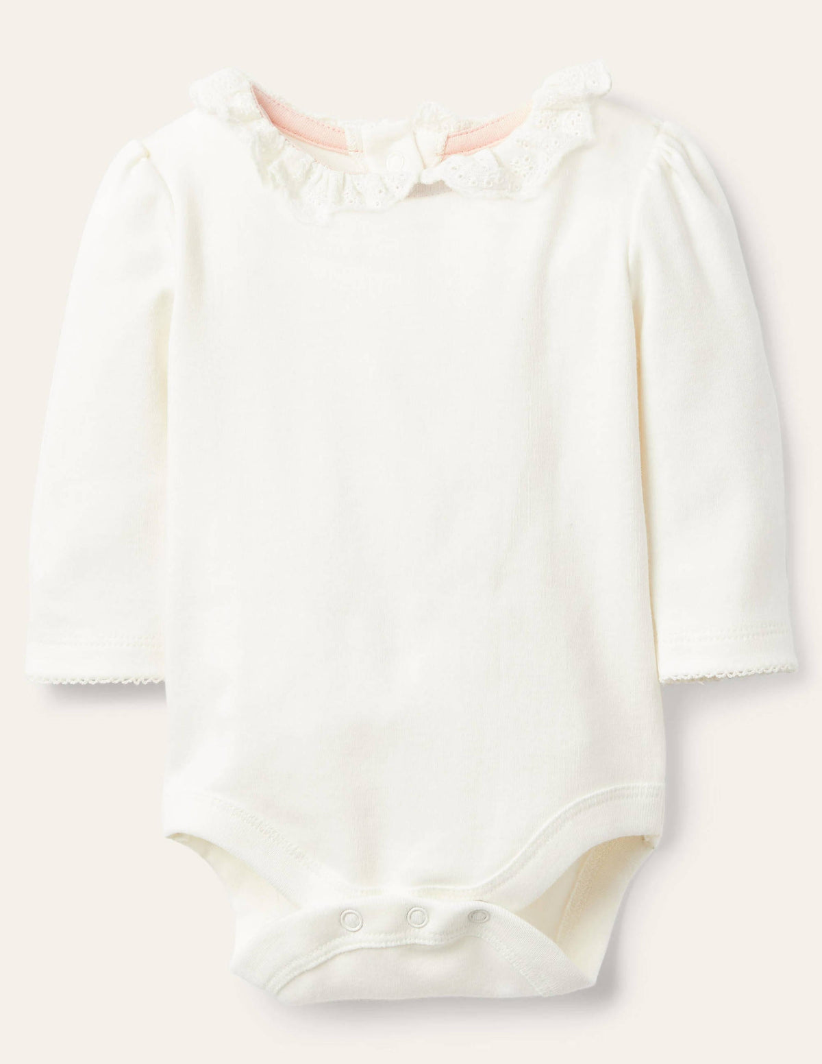 Long-Sleeved Collared Body-Ivory-2