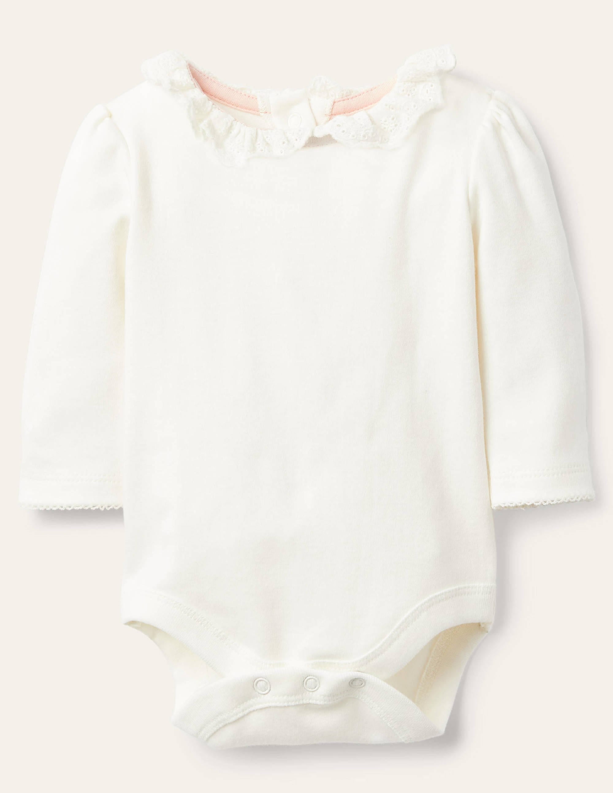 Long-Sleeved Collared Body-Ivory - Image 2