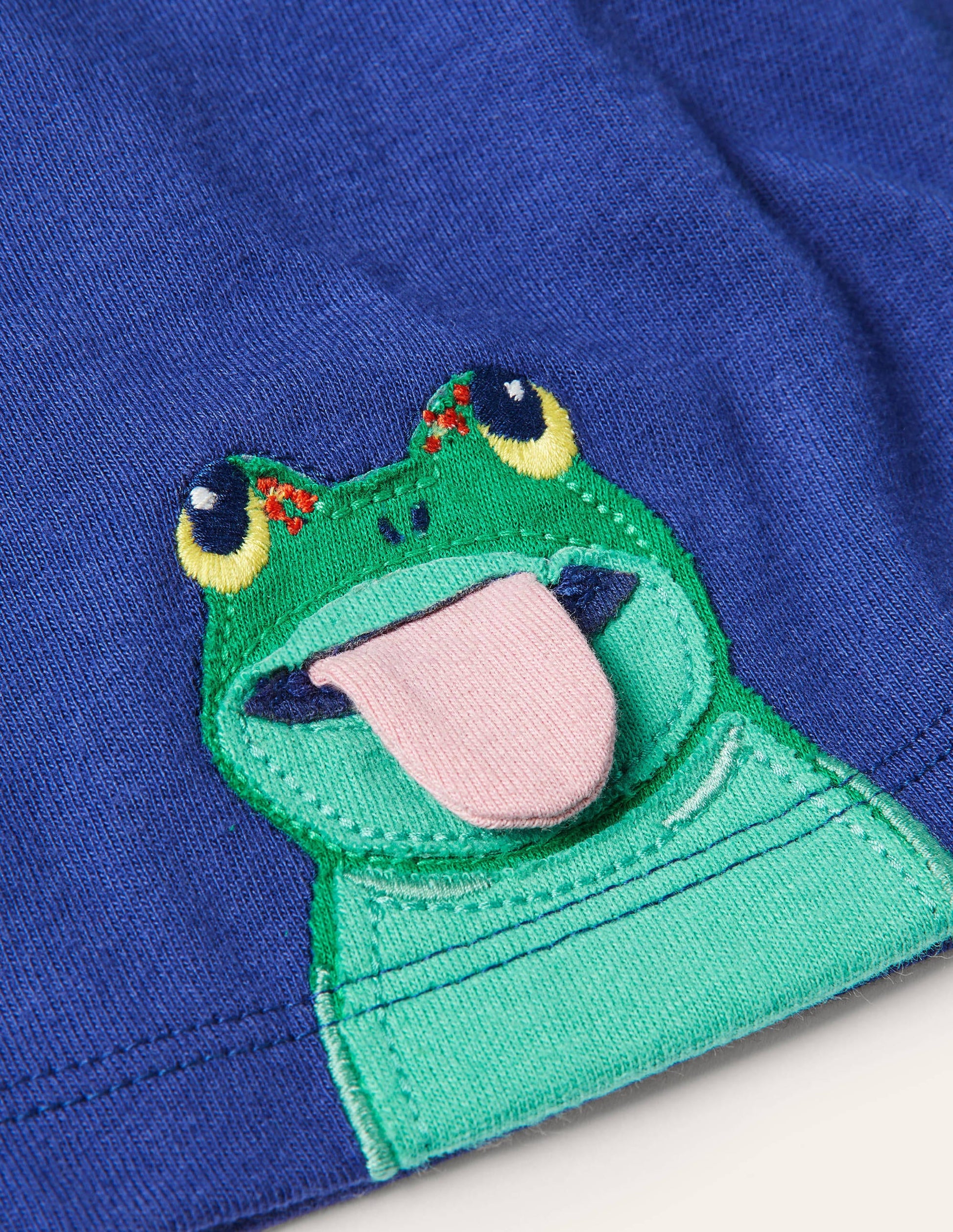 Peeking Frogs T-shirt-Starboard Blue Frogs-3