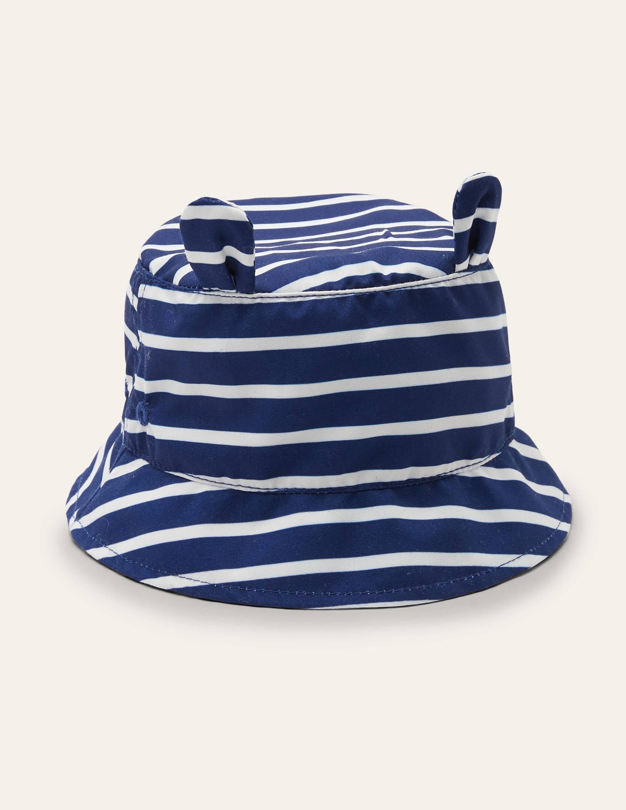 Fun Stripe Woven Hat-College Navy/Ivory - Image 1