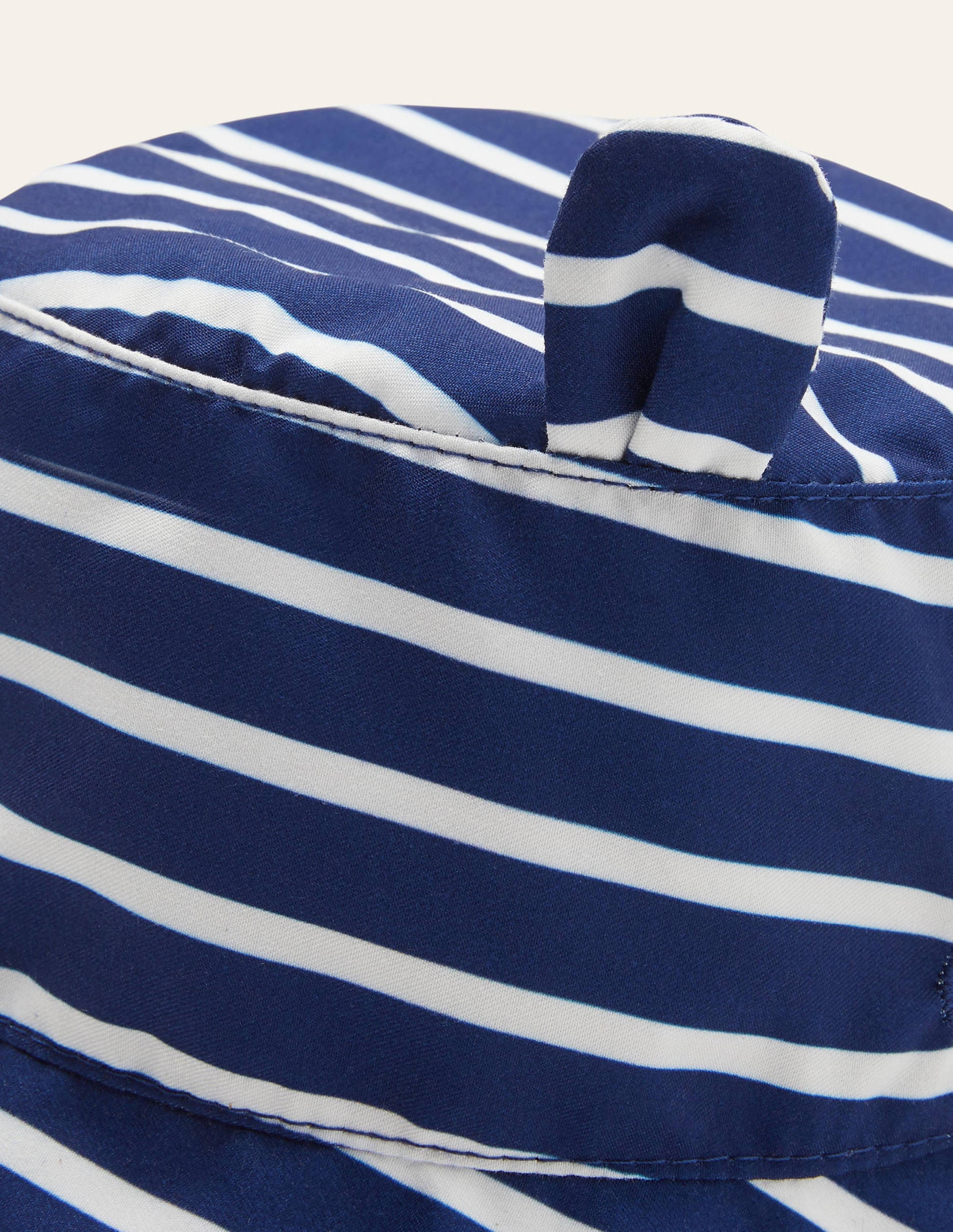 Fun Stripe Woven Hat-College Navy/Ivory-2