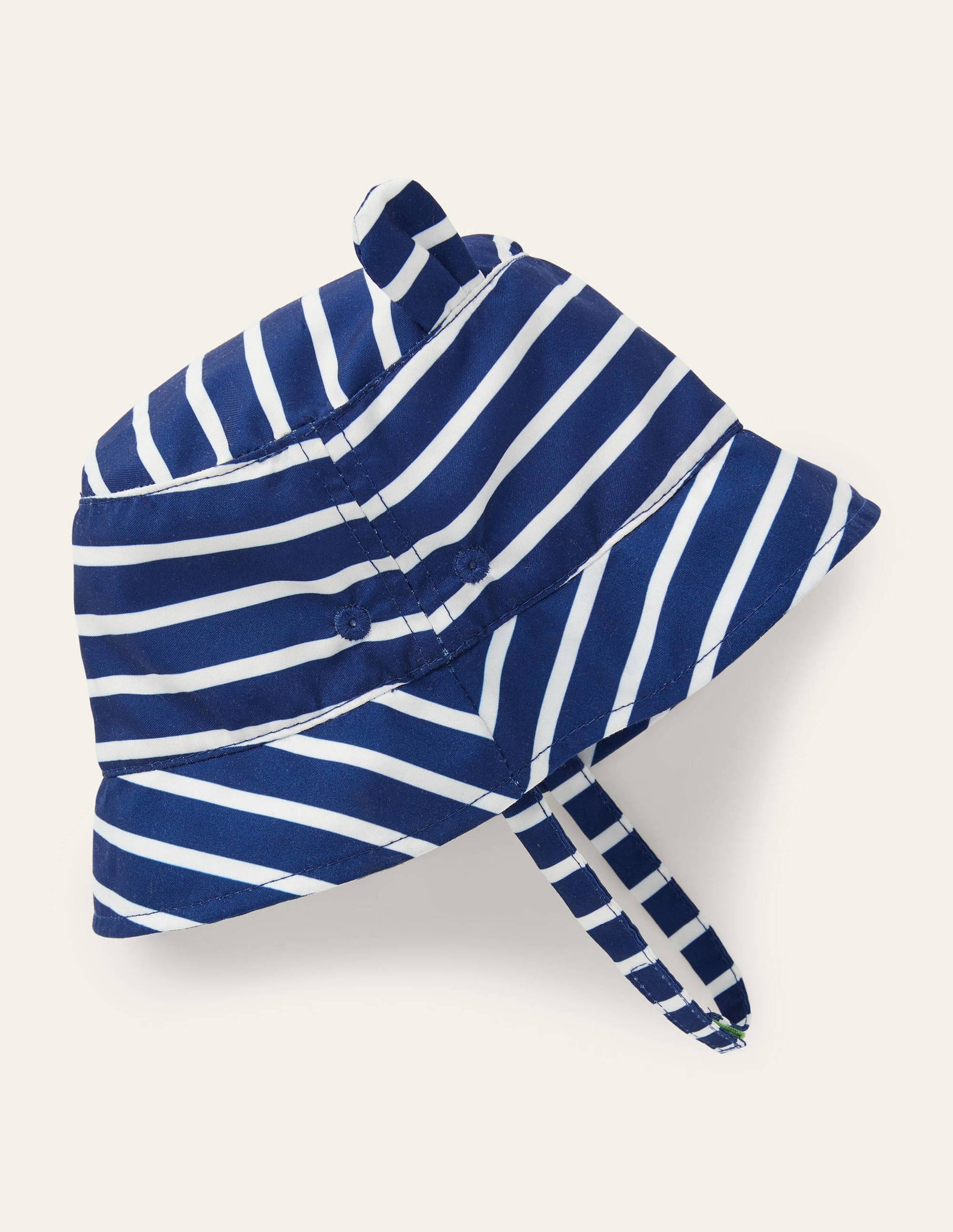 Fun Stripe Woven Hat-College Navy/Ivory-3