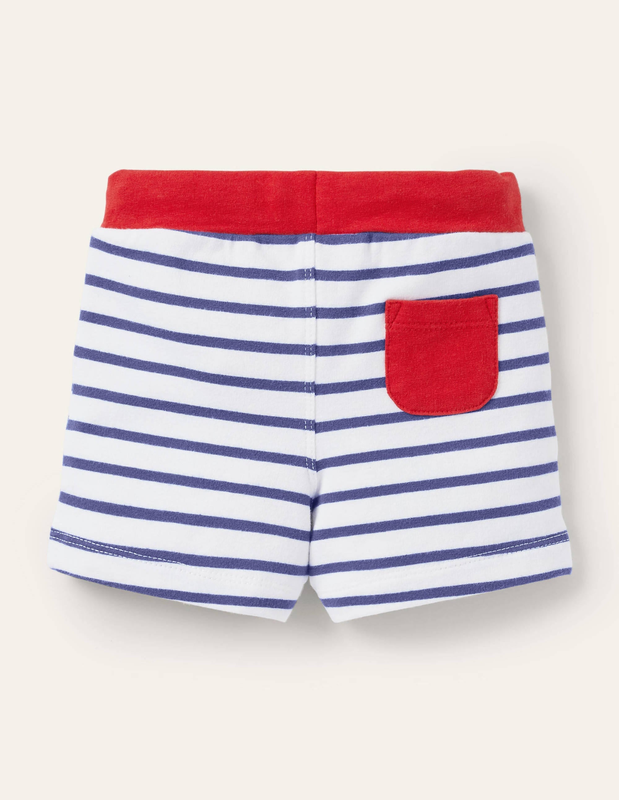 Essential Jersey Shorts-Ivory/Starboard Blue - Image 2