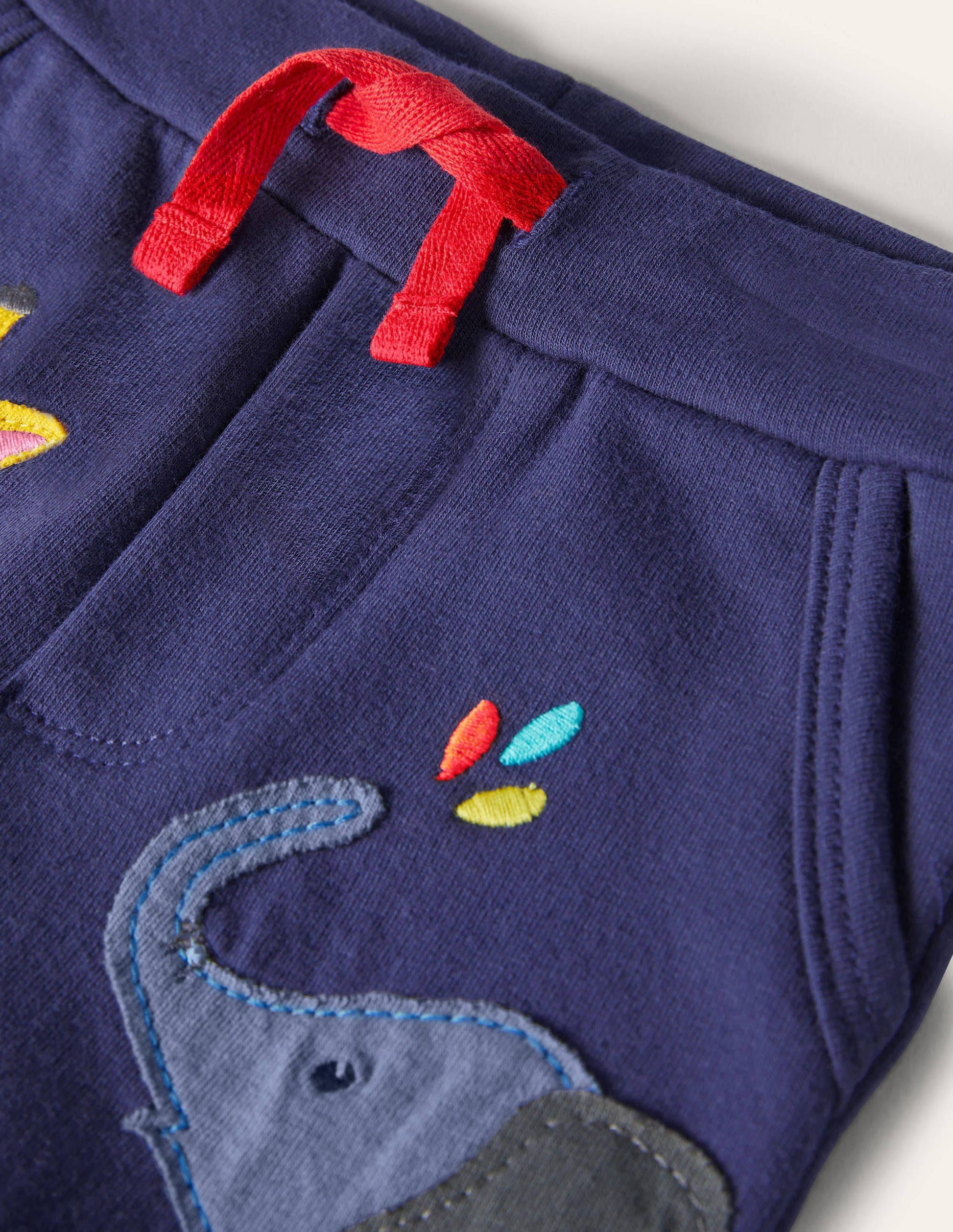 Essential Jersey Shorts-Starboard Blue Jungle Animals-3