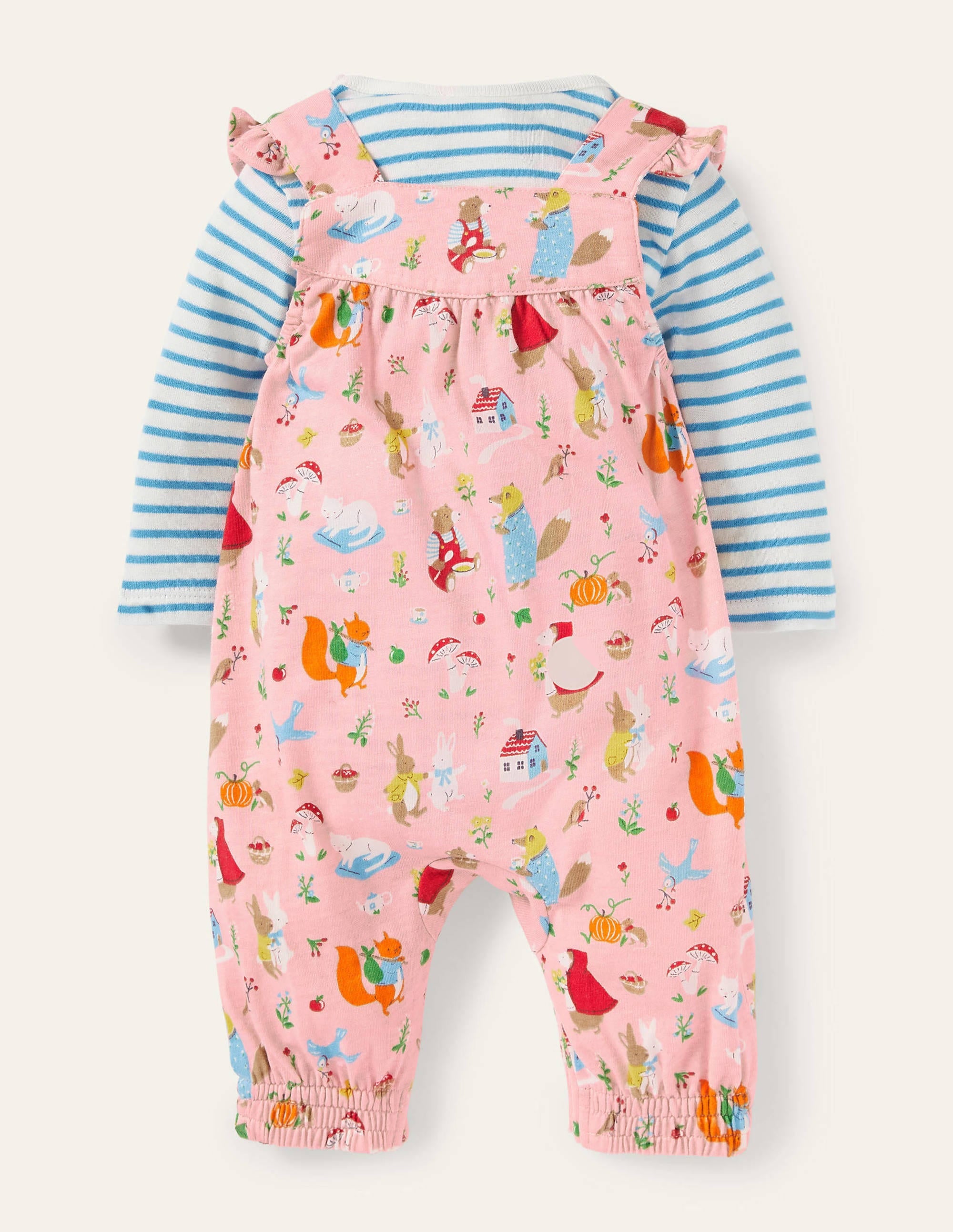 Jersey Overalls Set-Boto Pink Bedtime Stories - Image 2