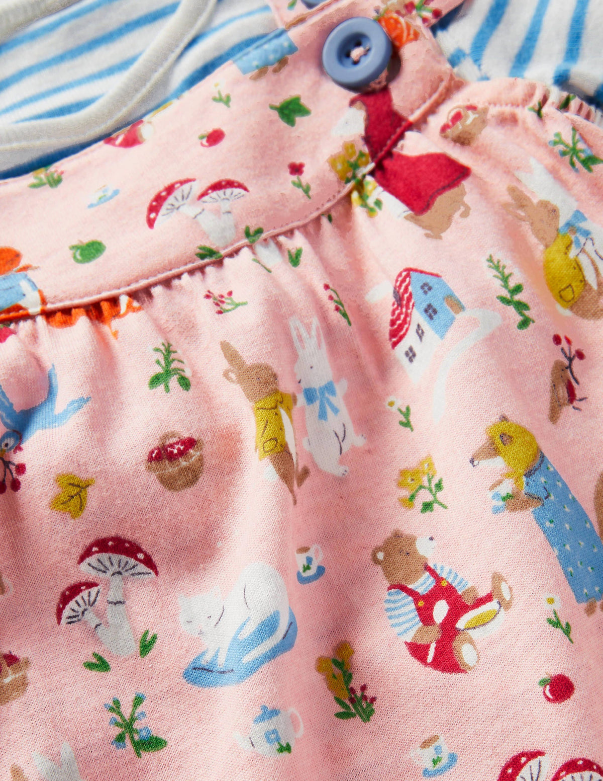 Jersey Overalls Set-Boto Pink Bedtime Stories - Image 3