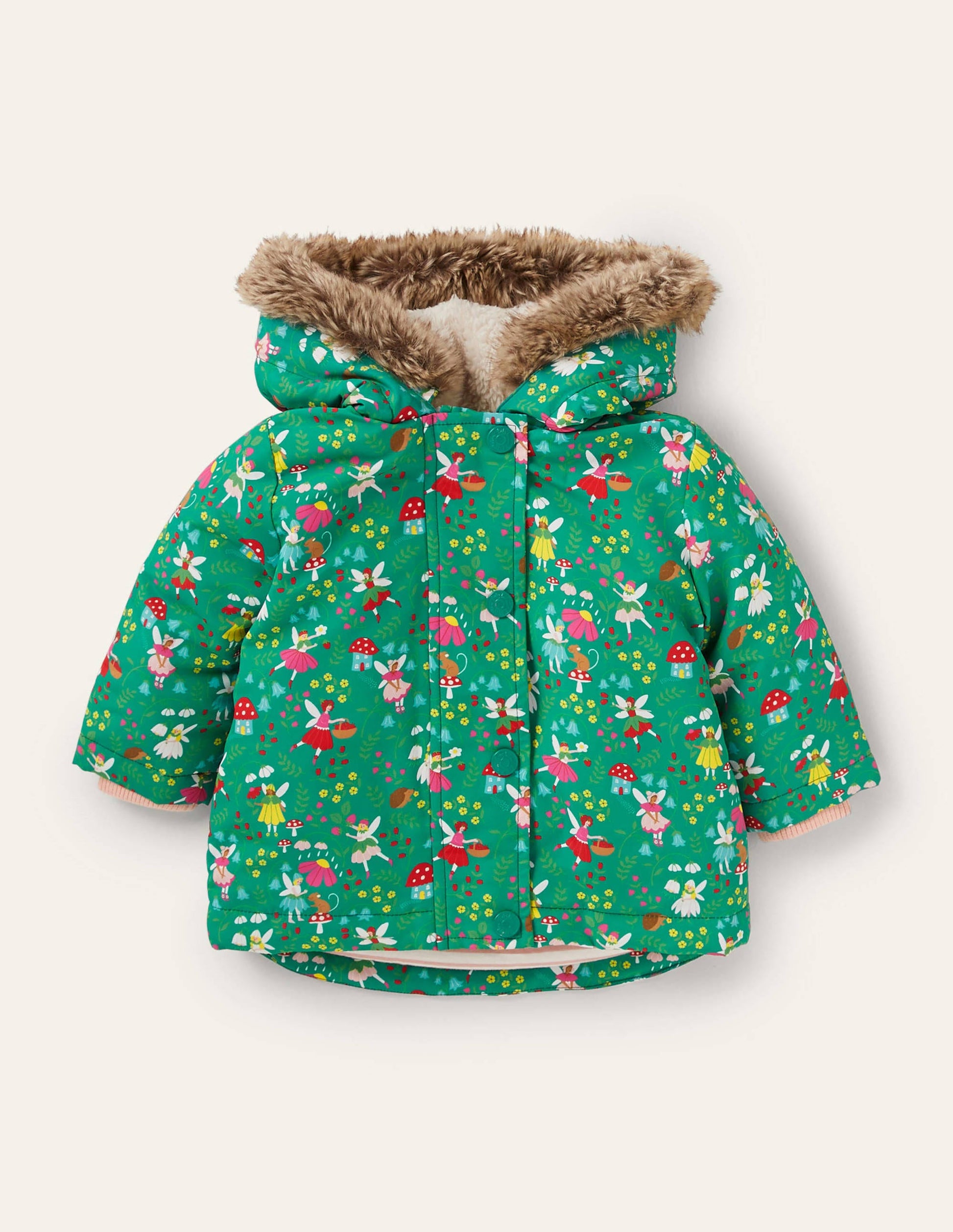 Girls 3-in-1 Jacket-Sardinia Green Fairy Garden-1