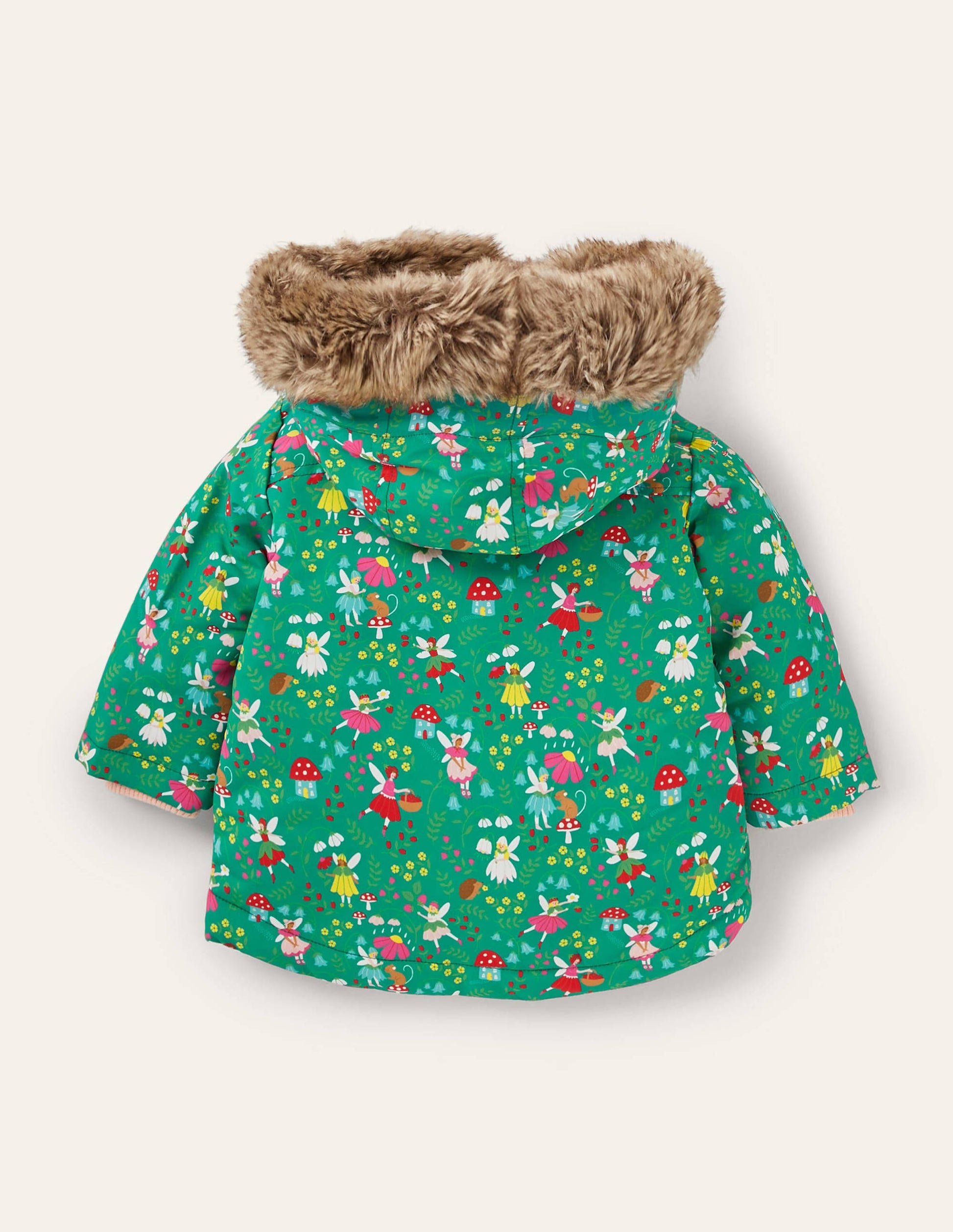Girls 3-in-1 Jacket-Sardinia Green Fairy Garden-2