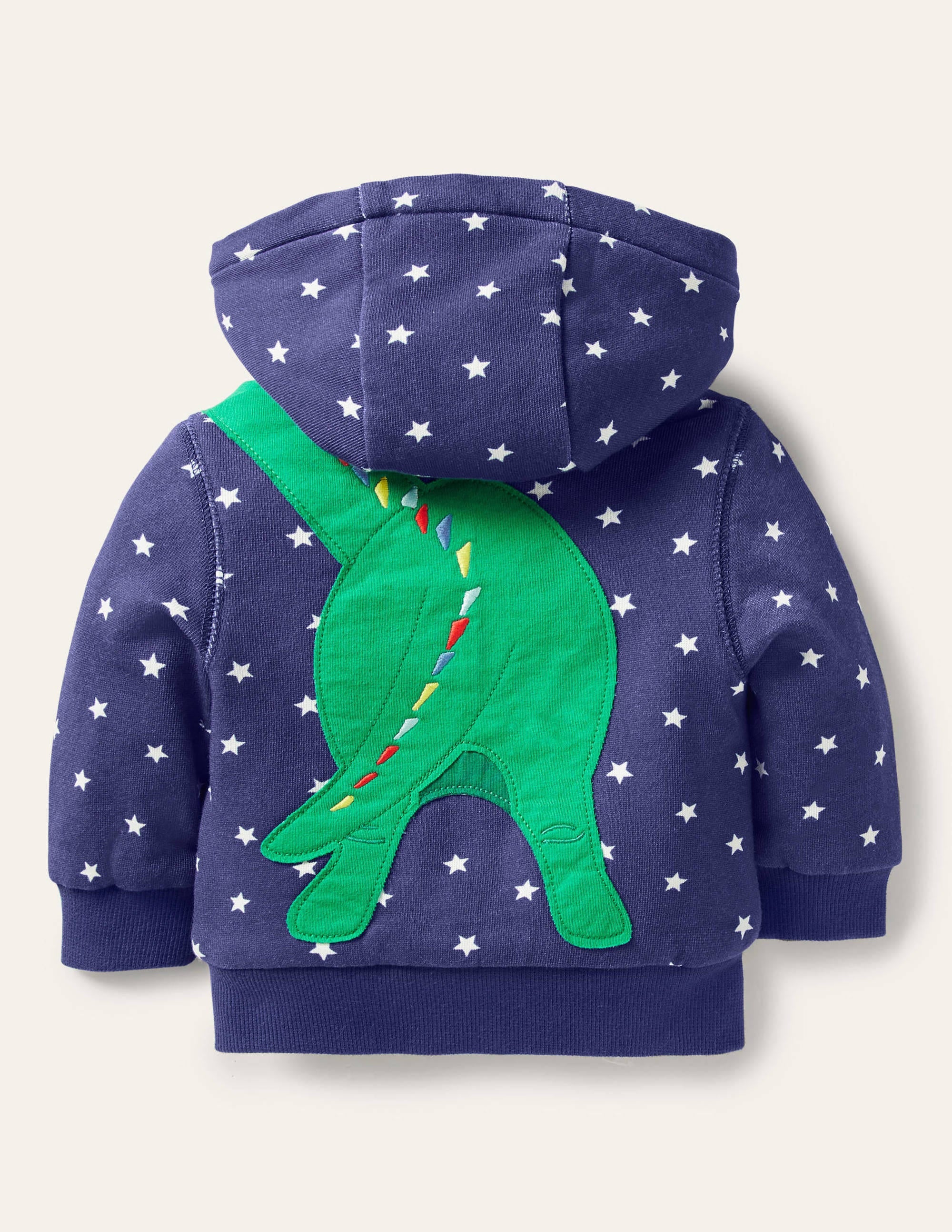 Shaggy-lined Hoodie-Starboard Blue Dino - Image 2
