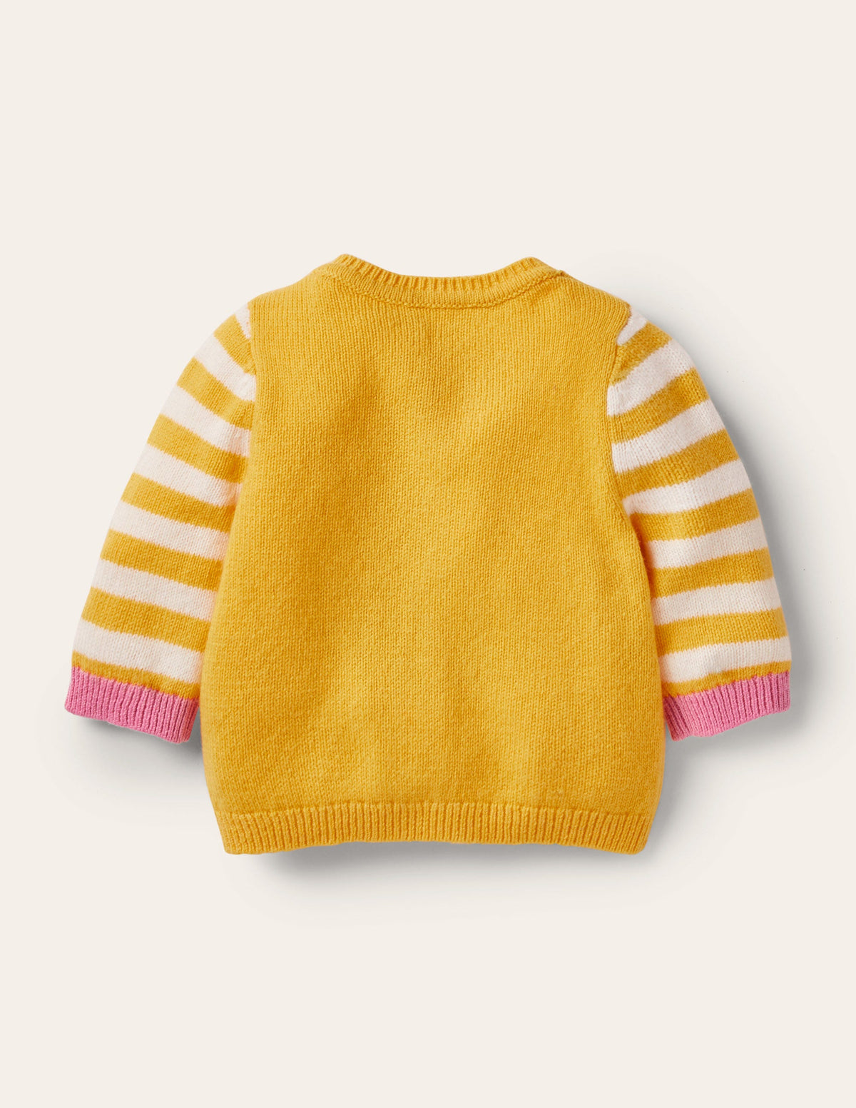 Animal Logo Cardigan-Honeycomb Yellow Owls-2