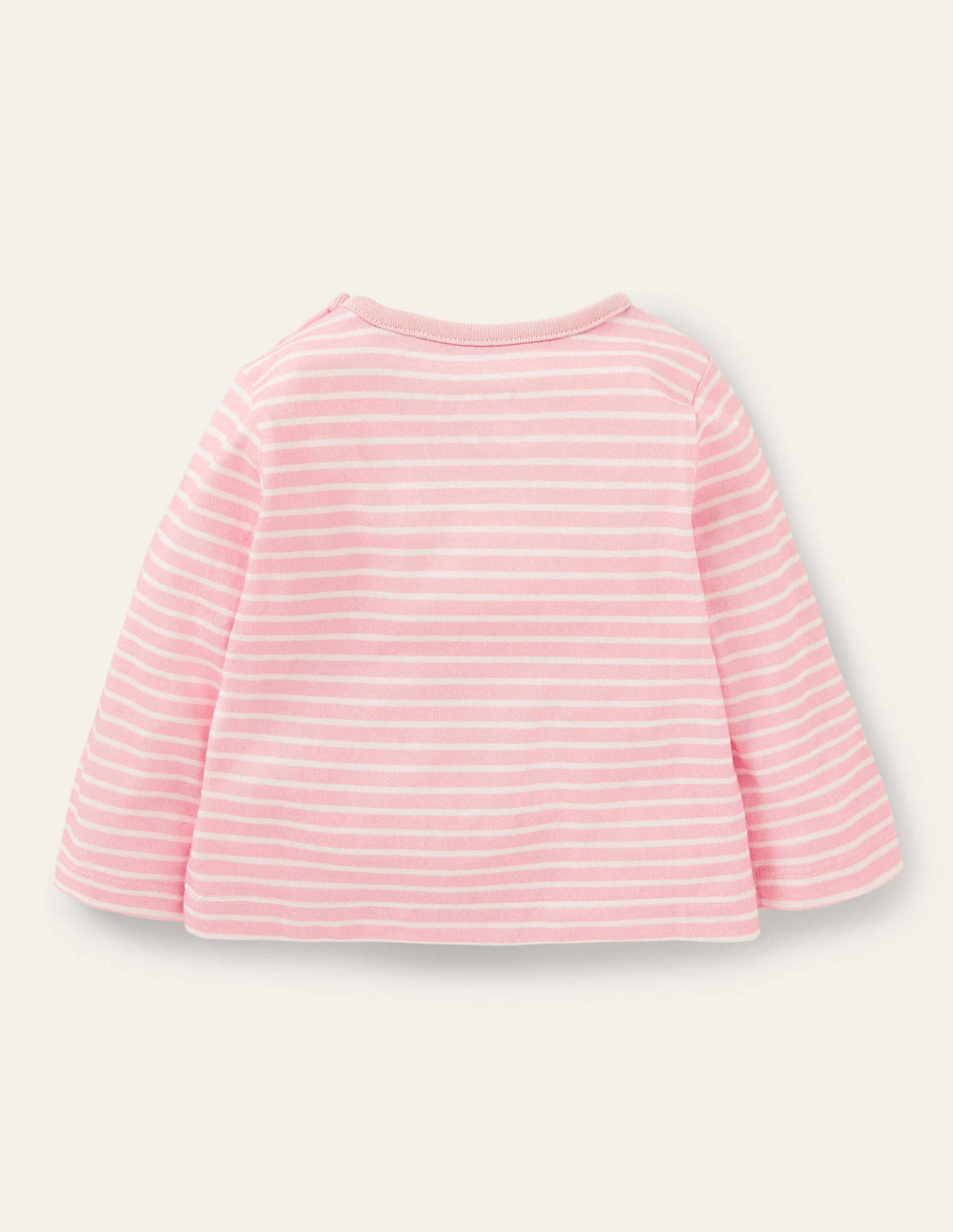 Appliqué T-shirt-Boto Pink/Ivory Bunnies-2