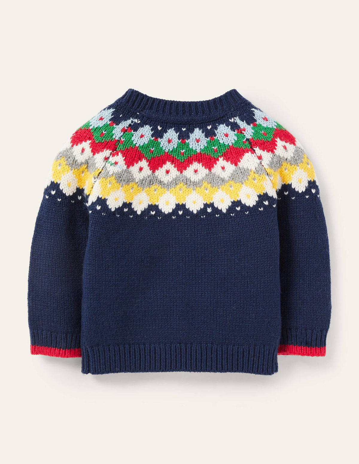 Fair Isle Sweater-College Navy - Image 2
