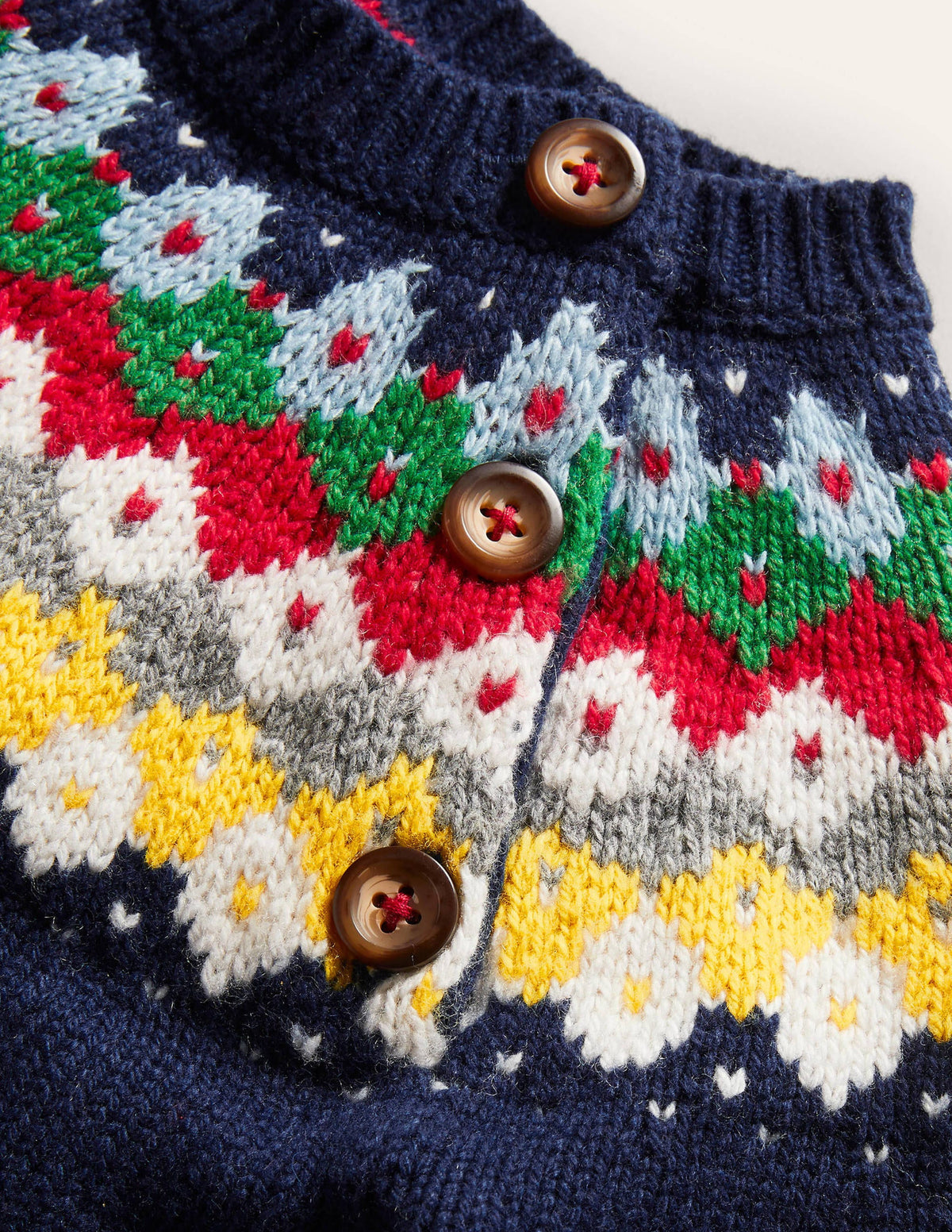 Fair Isle Sweater-College Navy-3