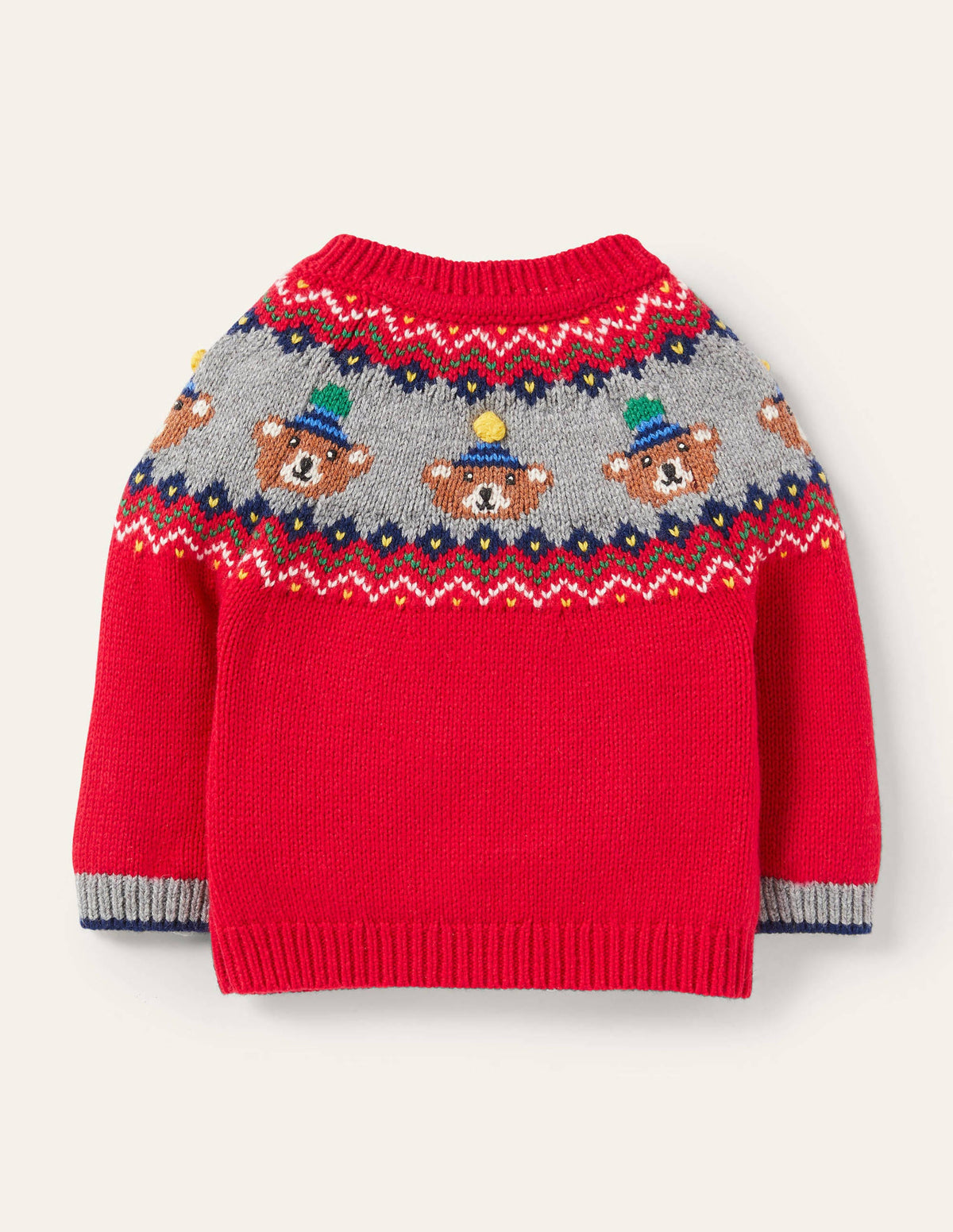 Fair Isle Sweater-Rockabilly Red Bears-2