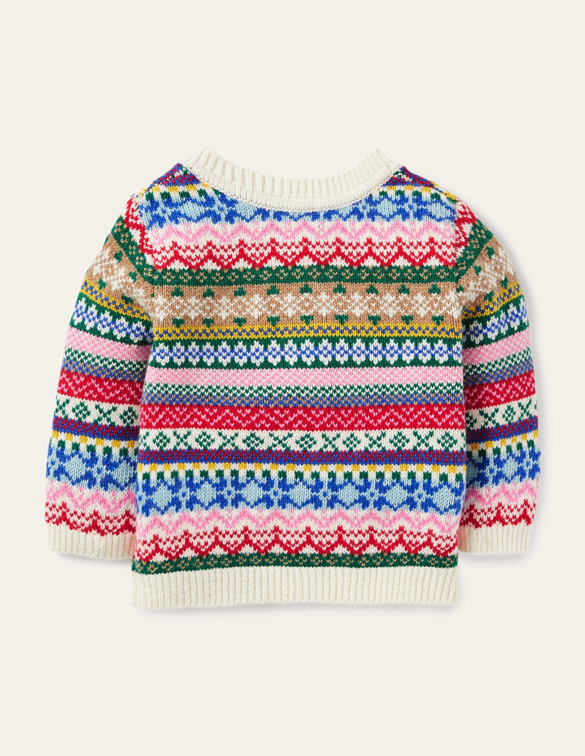 All-over Fair Isle Cardigan-Multi - Image 2