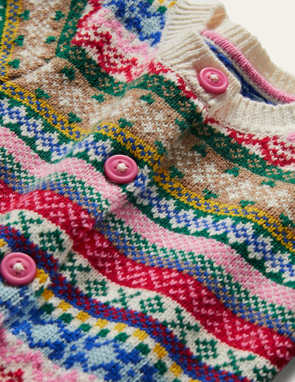 All-over Fair Isle Cardigan-Multi-3