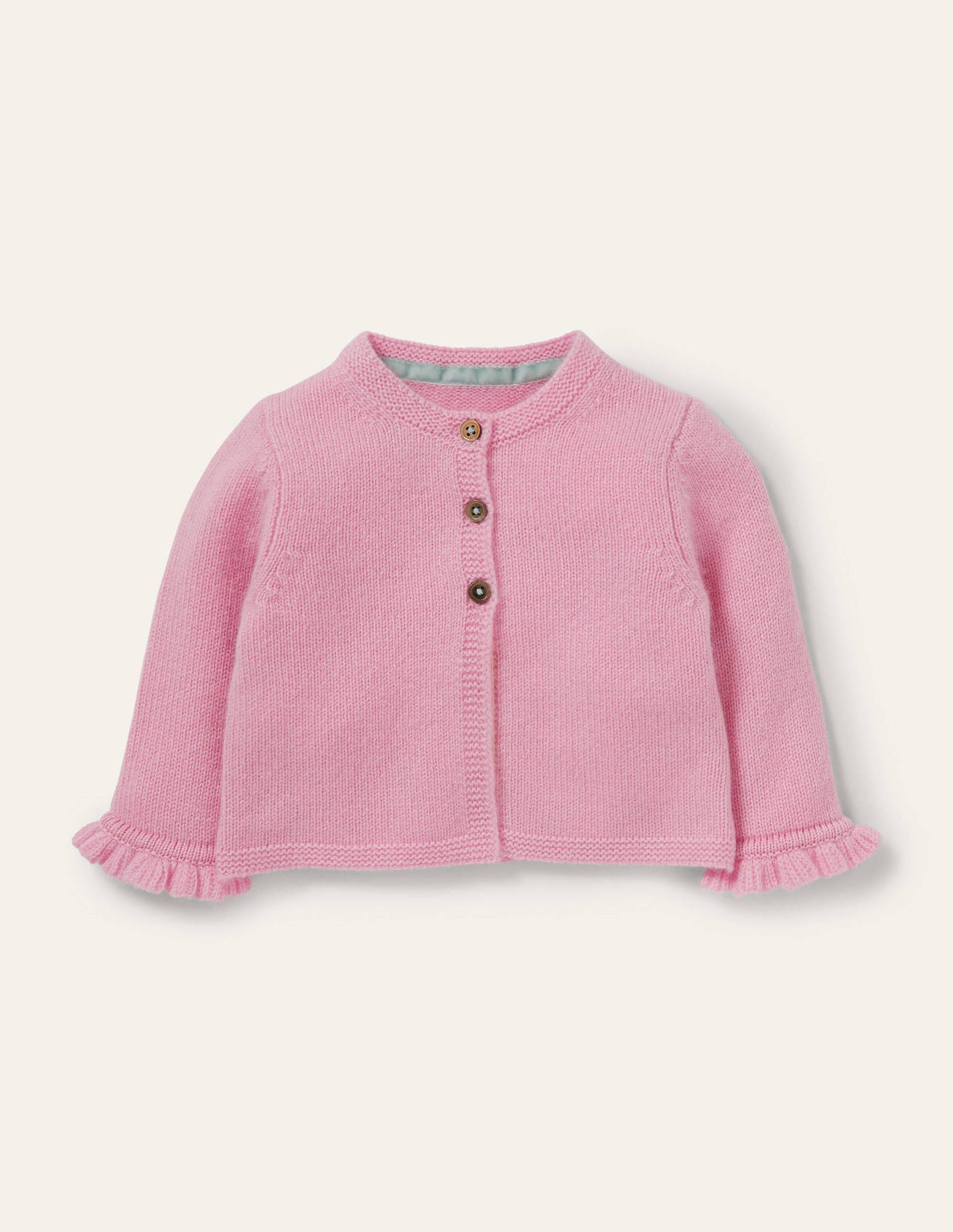 Frilly Cashmere Cardigan-Boto Pink-1