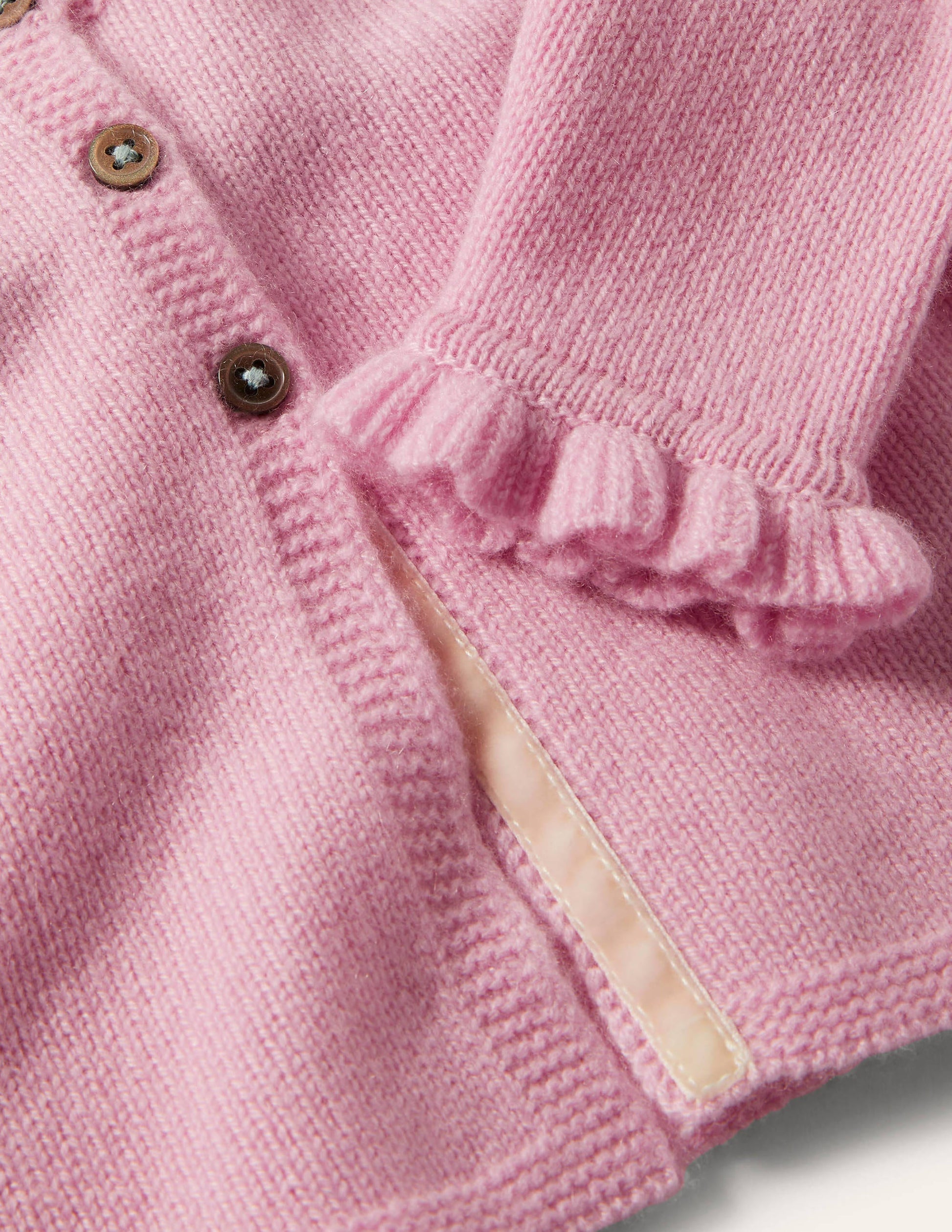 Frilly Cashmere Cardigan-Boto Pink-3