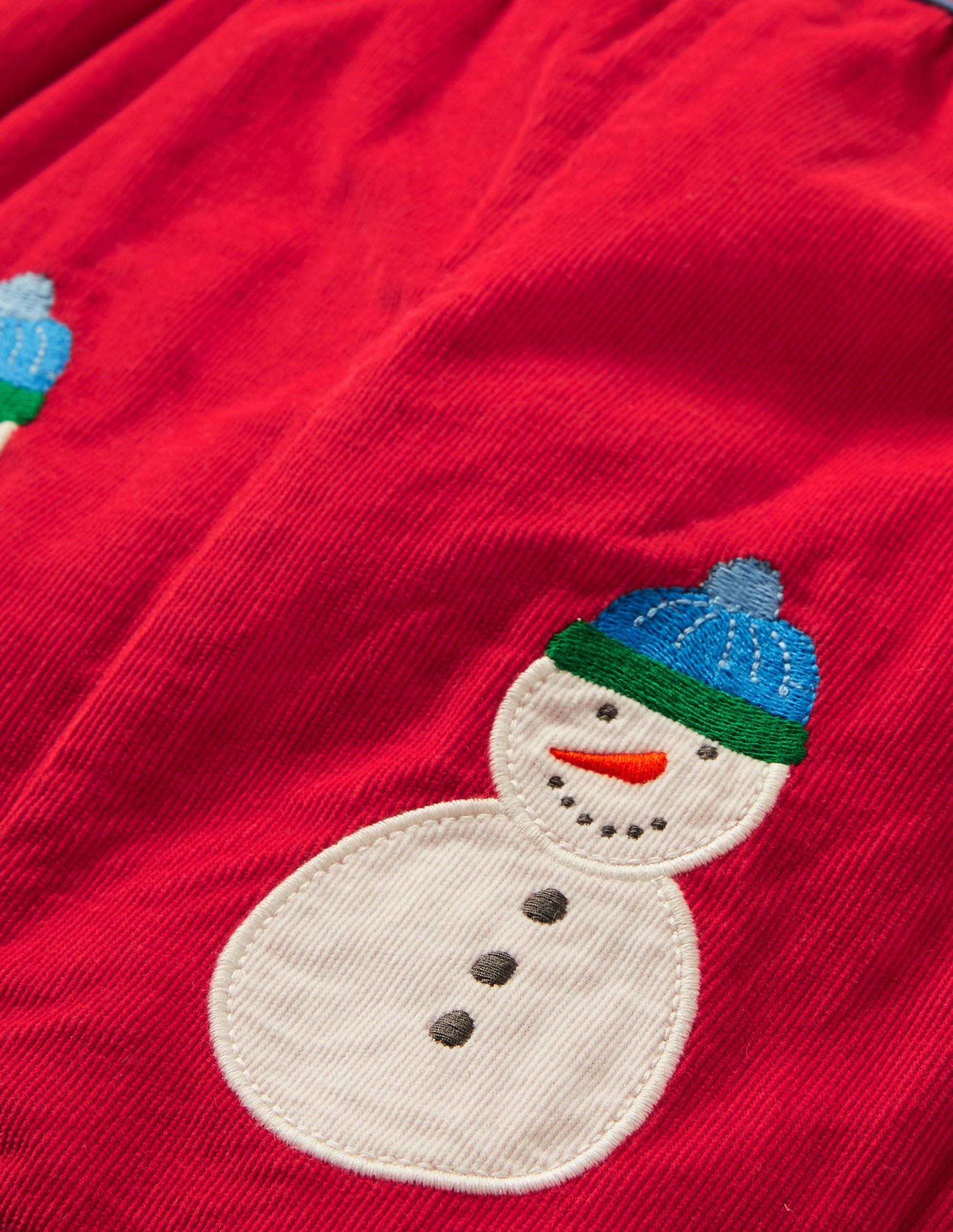 Snowman Overalls-Rockabilly Red Snowmen-3