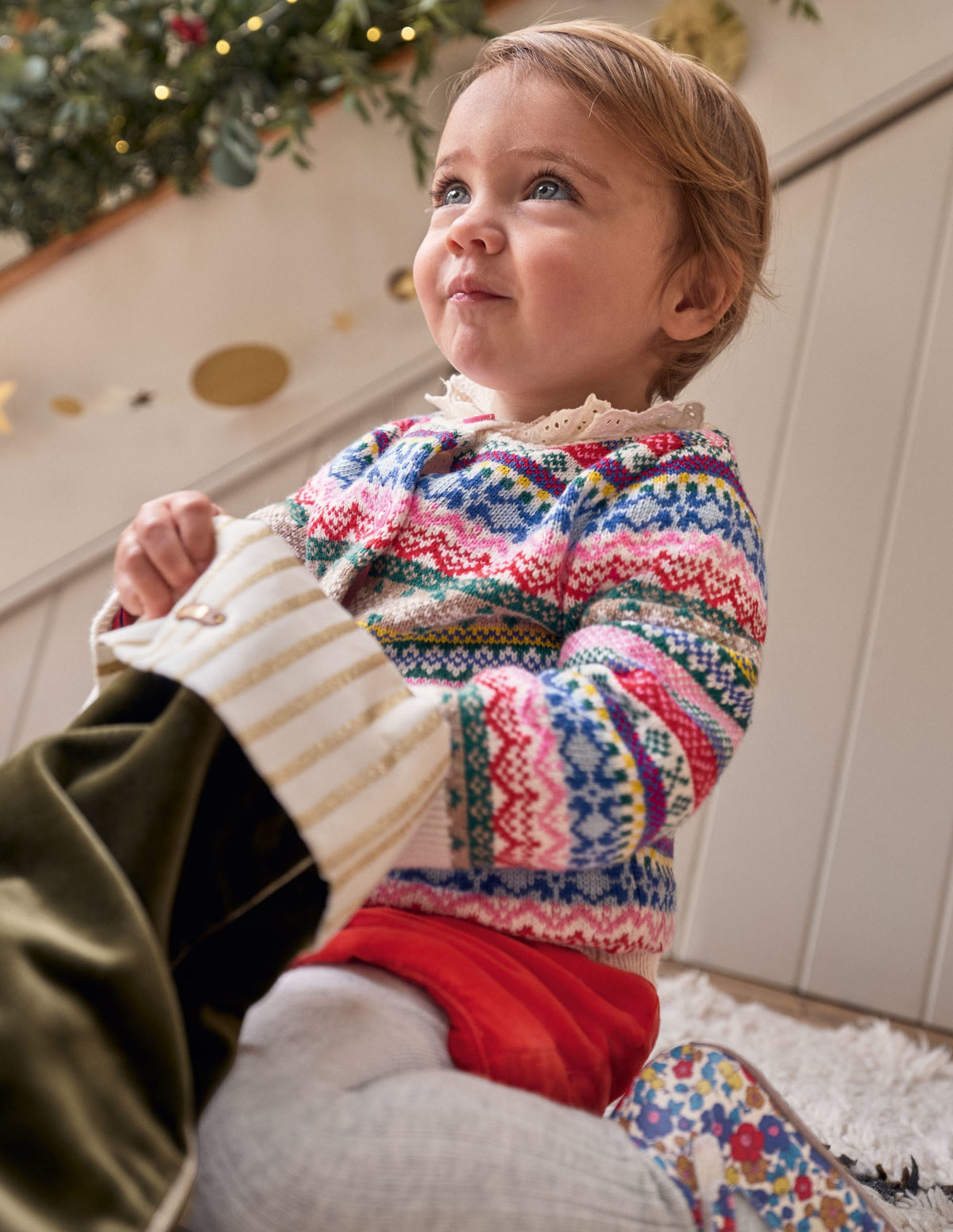 All-over Fair Isle Cardigan-Multi - Image 4