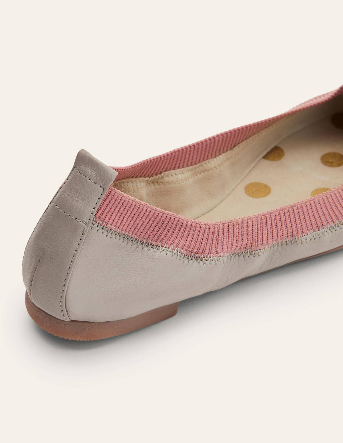Hettie Flexi Ballerinas-Grey Squirrel/Dusty Rose-3