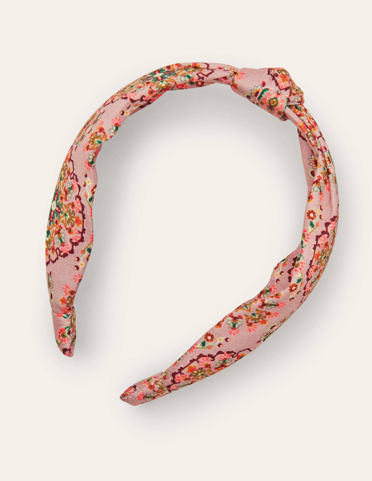 Knotted Headband-Old Rose, Intricate Tapestry-1