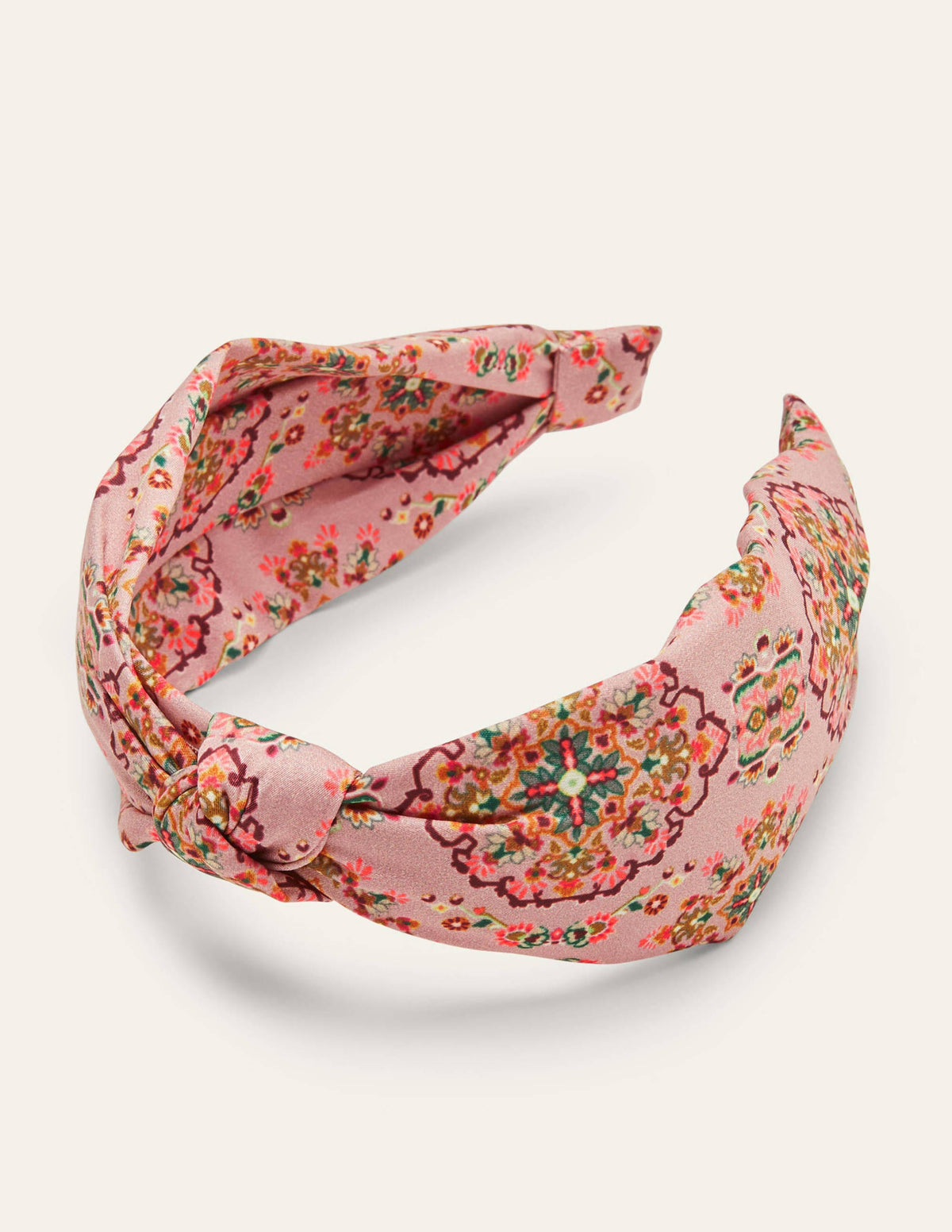 Knotted Headband-Old Rose, Intricate Tapestry - Image 2