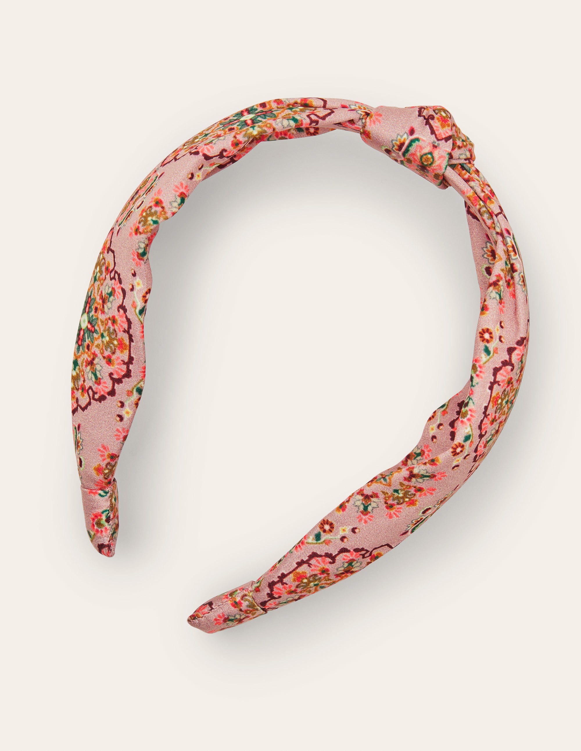 Knotted Headband-Old Rose, Intricate Tapestry - Image 4