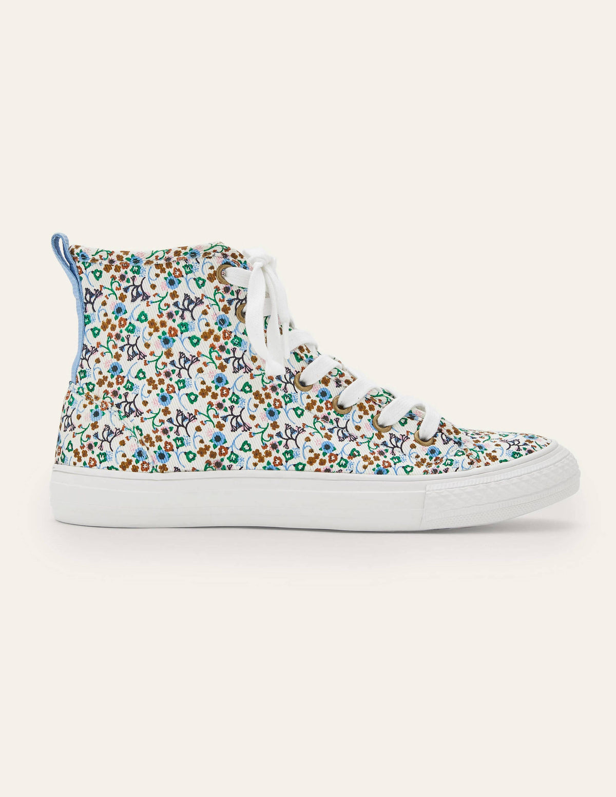 Philippa Sneakers-Ivory, Floral Print-2